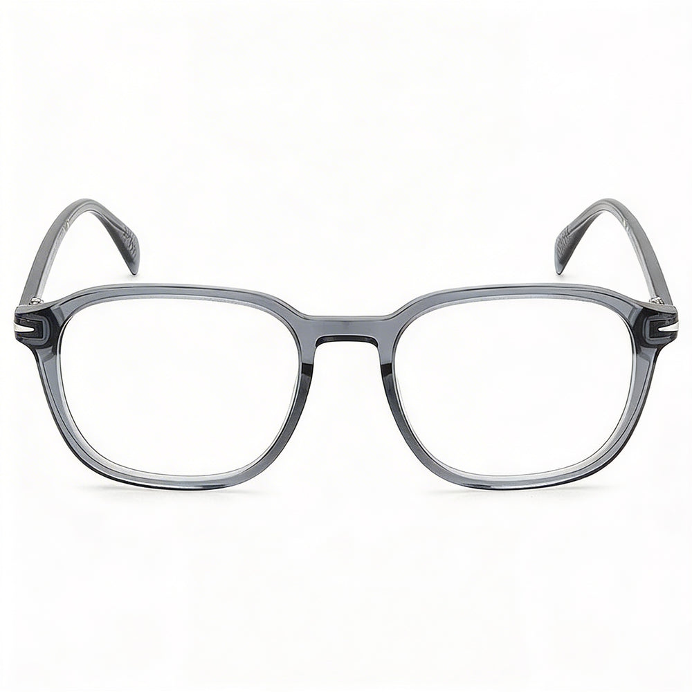 David Beckham Db 1084 Gafas de hombre, armazón de plástico gris transparente, ancho de lente de 51 mm