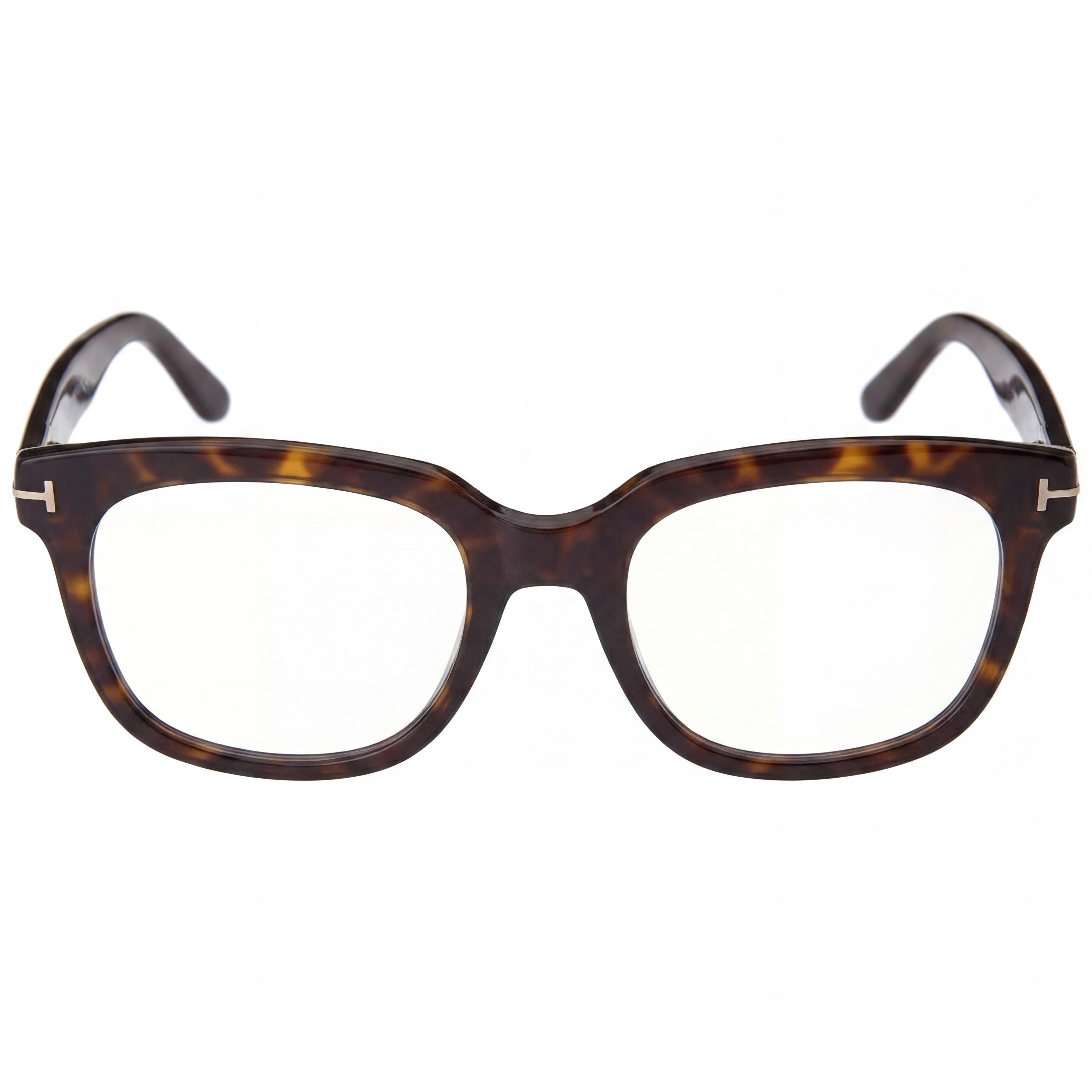 Gafas Ópticas de Acetato Tom Ford para Mujer Ft5537-b, Montura Habana Oscuro, Lente con Bloqueo de Luz Azul, 52mm, Photo 2
