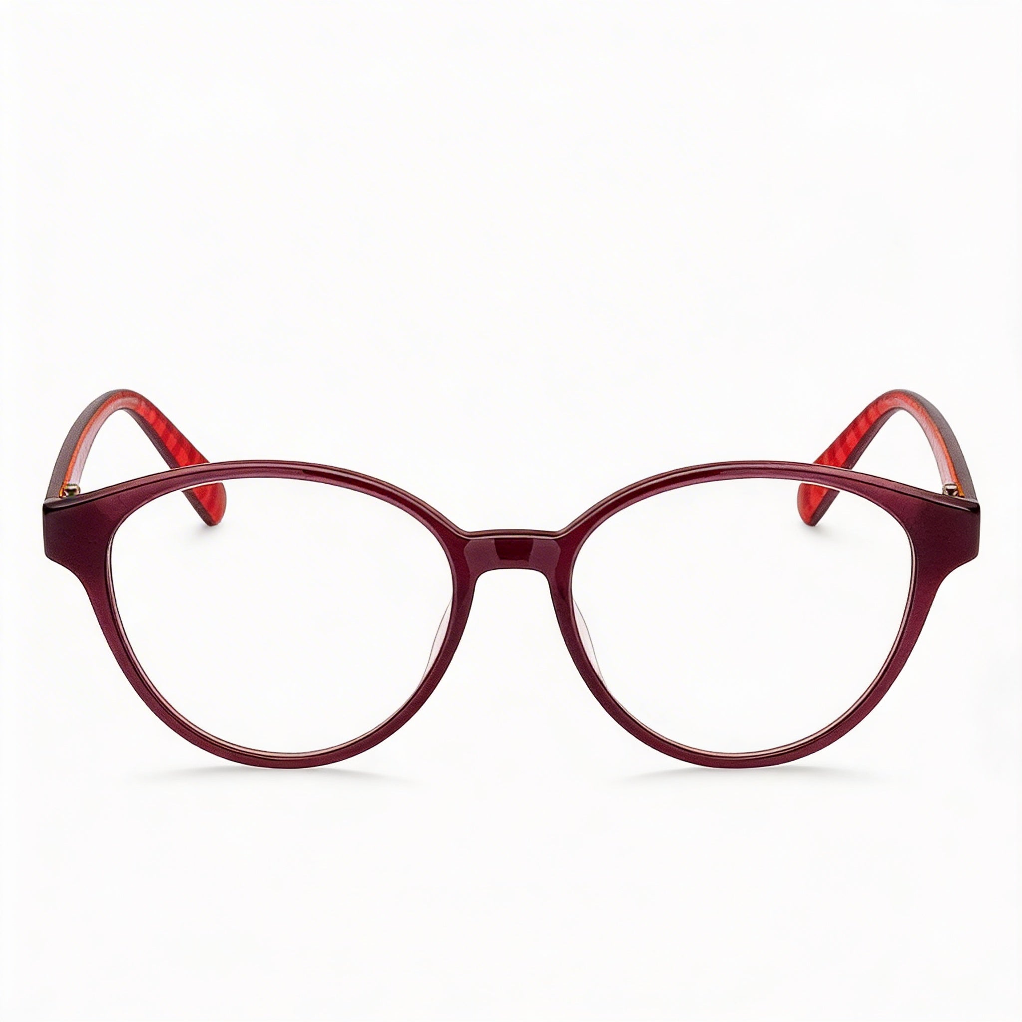 Tommy Hilfiger Modern Women's Optical Frame in Burgundy Pattern Red, Size 50-17-140, Photo 2