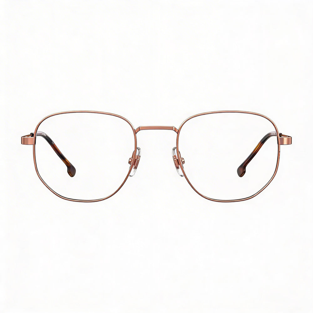 Gafas de sol Carrera 2017T modernas unisex de aleación de acero, color dorado y cobre, 47 mm
