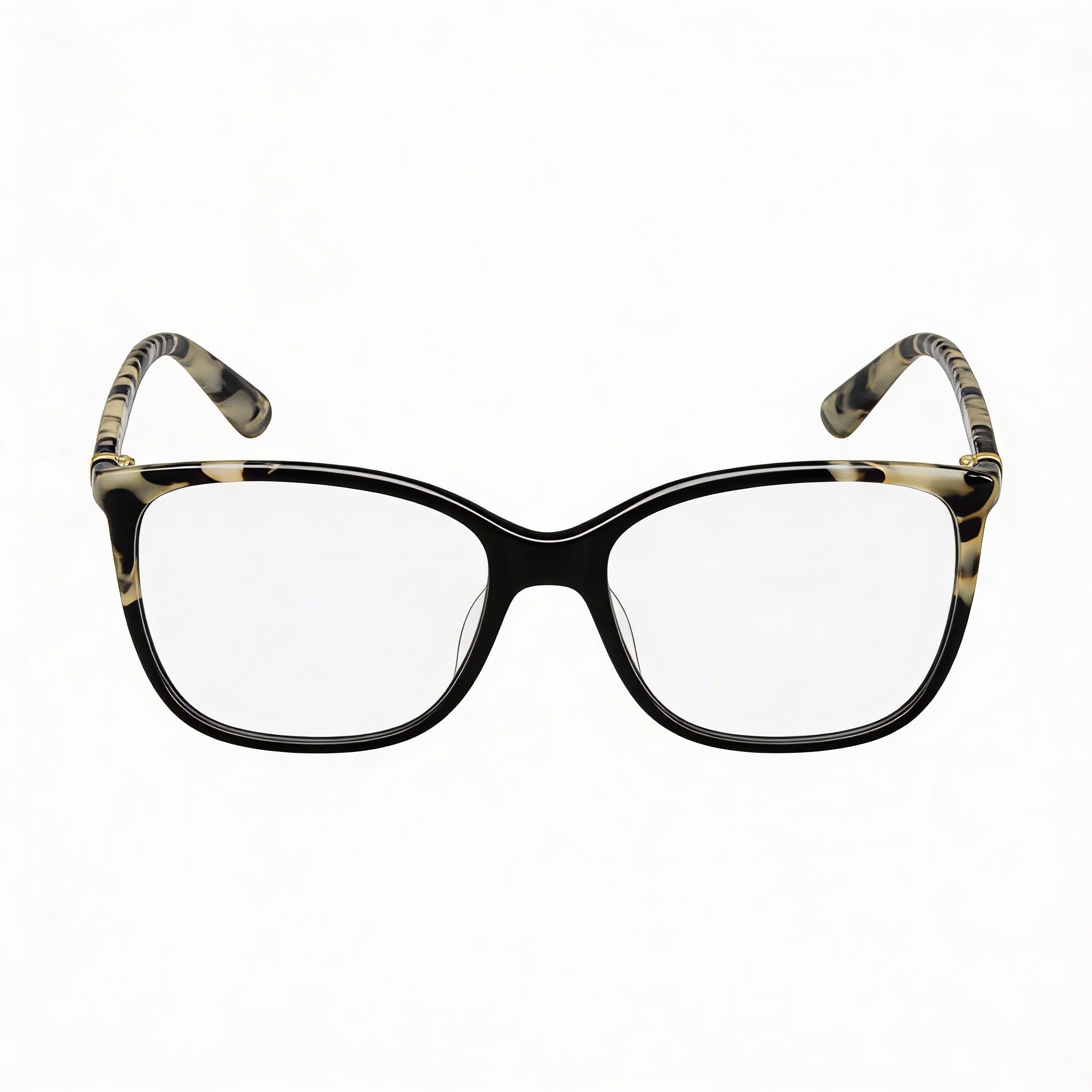kate spade new york Karlyn Women's Black Havana Plastic Full-Rim Rectangle Eyeglasses 51mm, Photo 1