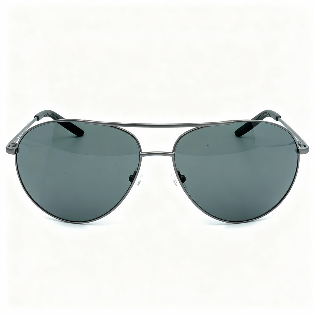 Nike Classic Men's Satin Gunmetal Plastic Frame Polarized UV Protected Grey Glass Lenses 61mm Sunglasses