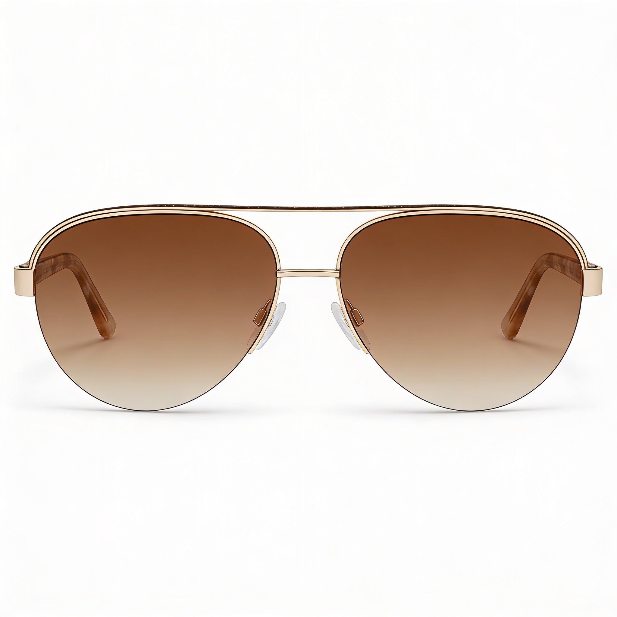 bebe Bb7252 Women's Gold Acetate Eyewear Frame | UV Protected Non-Polarized Lenses 57mm, Photo 1