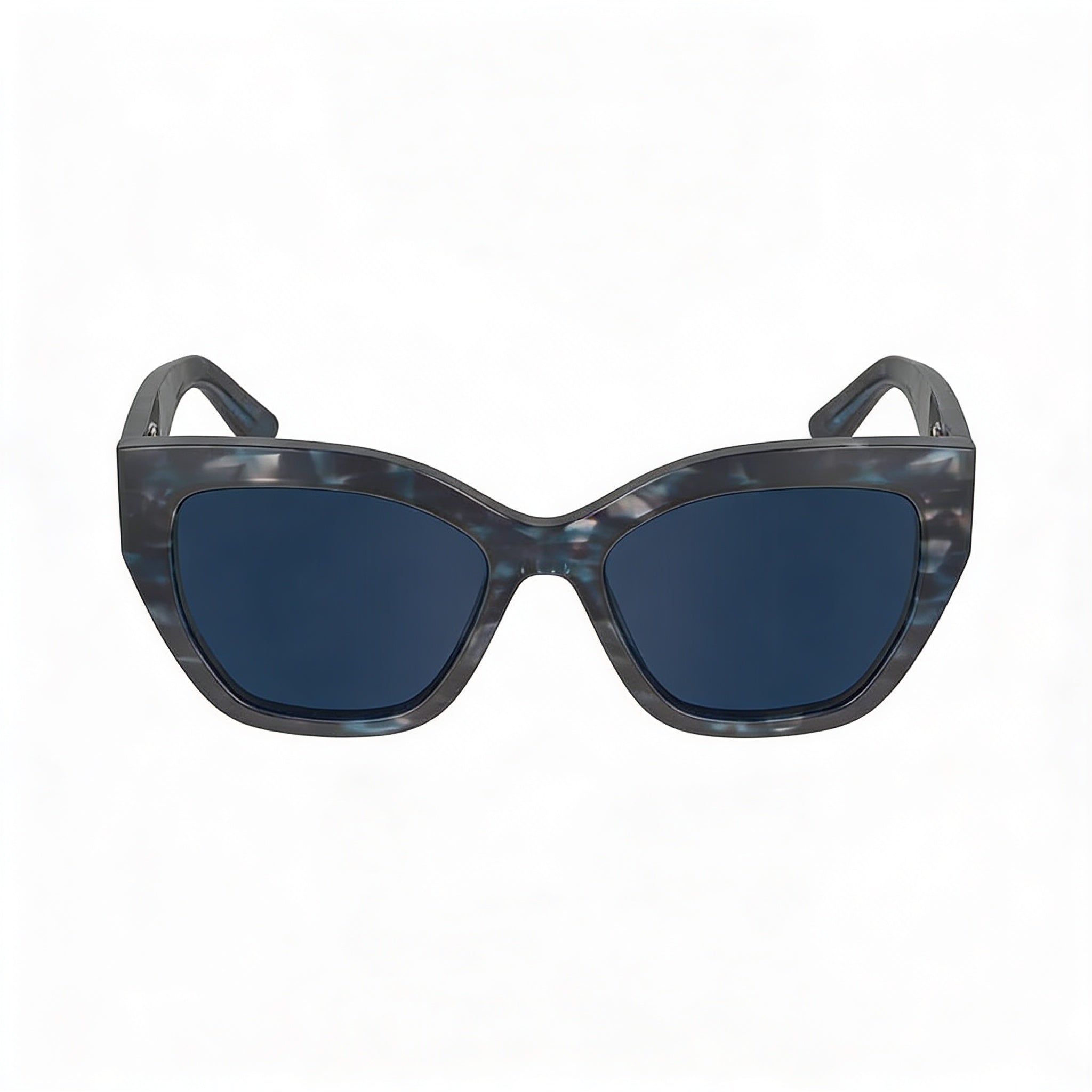 Longchamp Modern Women's Textured Blue Plastic Frame Solid Dark Blue Lens UV Protected Sunglasses 55mm, Photo 2