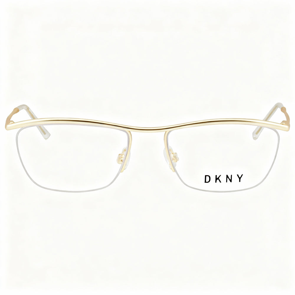 DKNY DK1014 Women's Gold Metal Full-Rim Optical Eyeglasses Frames 52mm Lens, 16mm Bridge, 135mm Temples