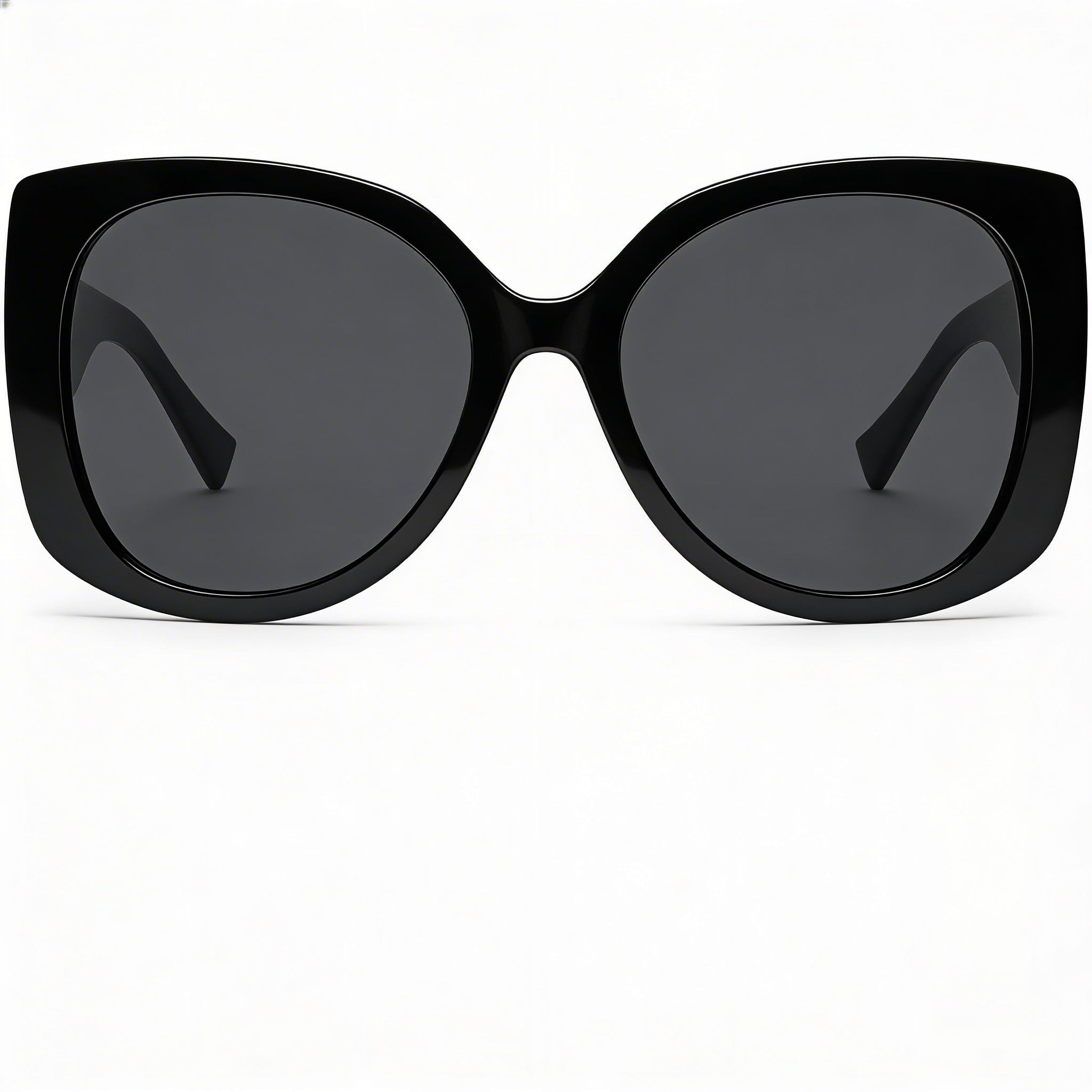 Versace Casual Women's Black Grey Plastic UV 400 Prescription-Ready Sunglasses 56mm, Photo 2