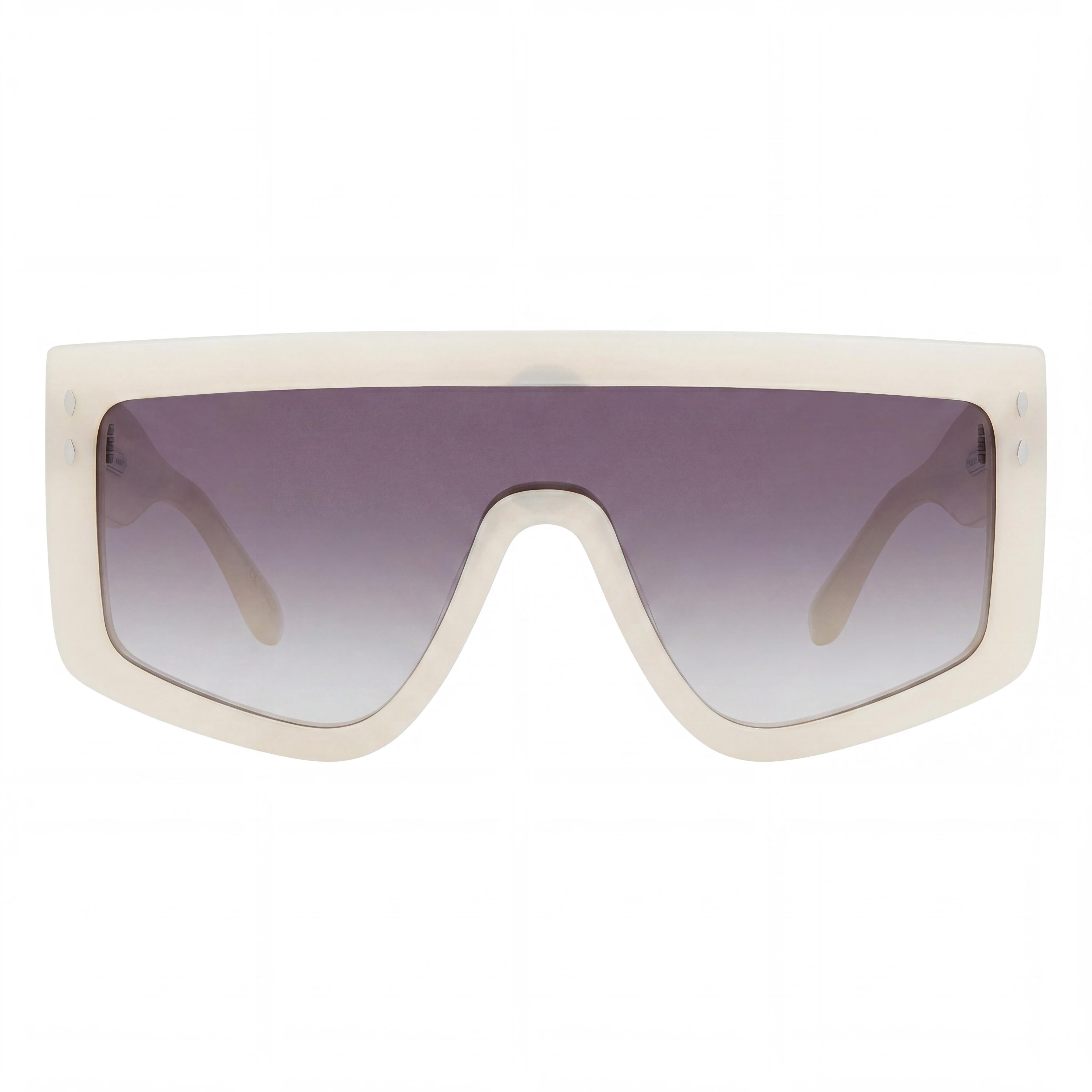 Isabel Marant Trendy Acetate Women's Pearled White Grey Acetate Optical Frames 99-01-135, Photo 2