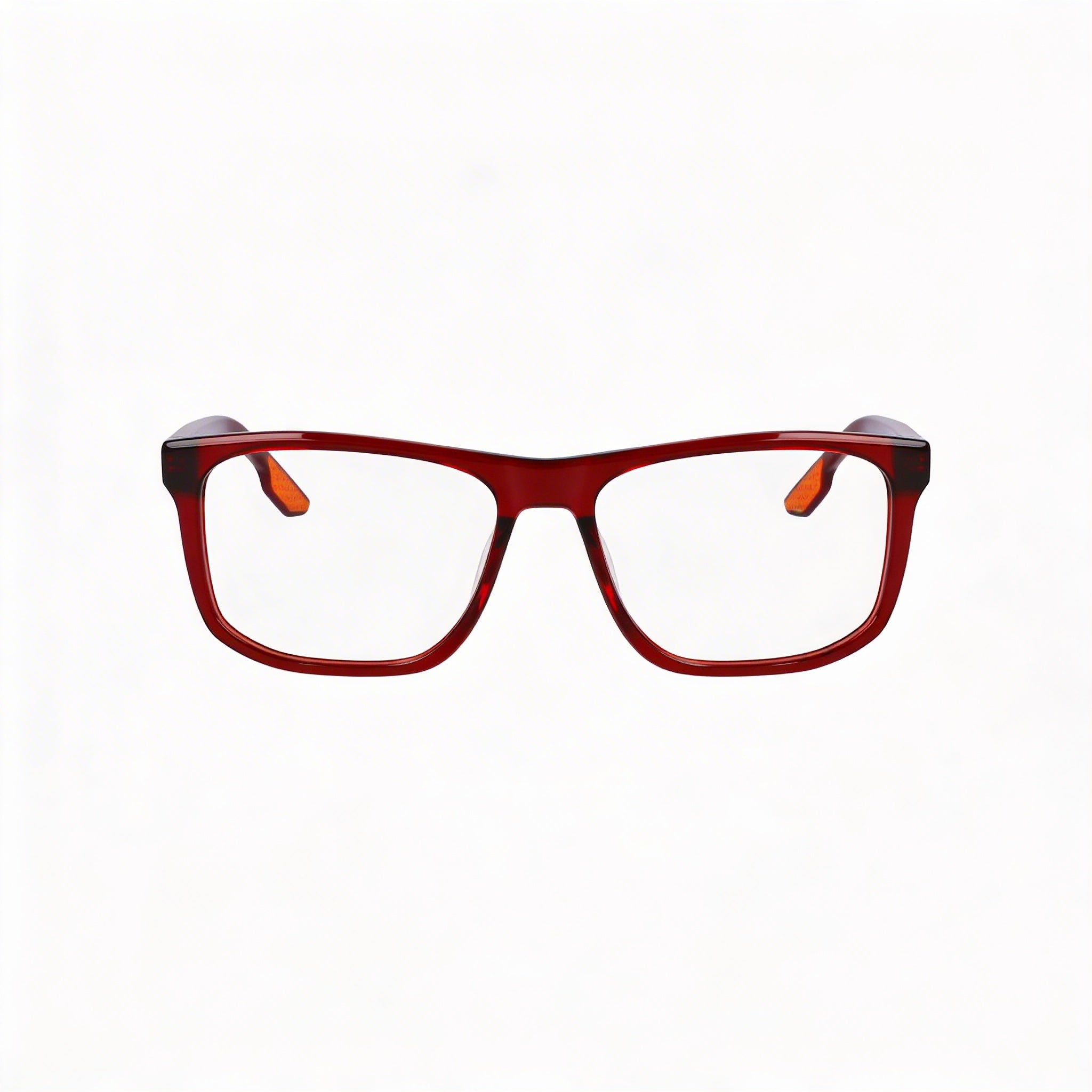 Gafas Unisex Nike 7163 con Montura de Acetato Burdeos Transparente y Lentes de Policarbonato de 55 milímetros, Photo 2