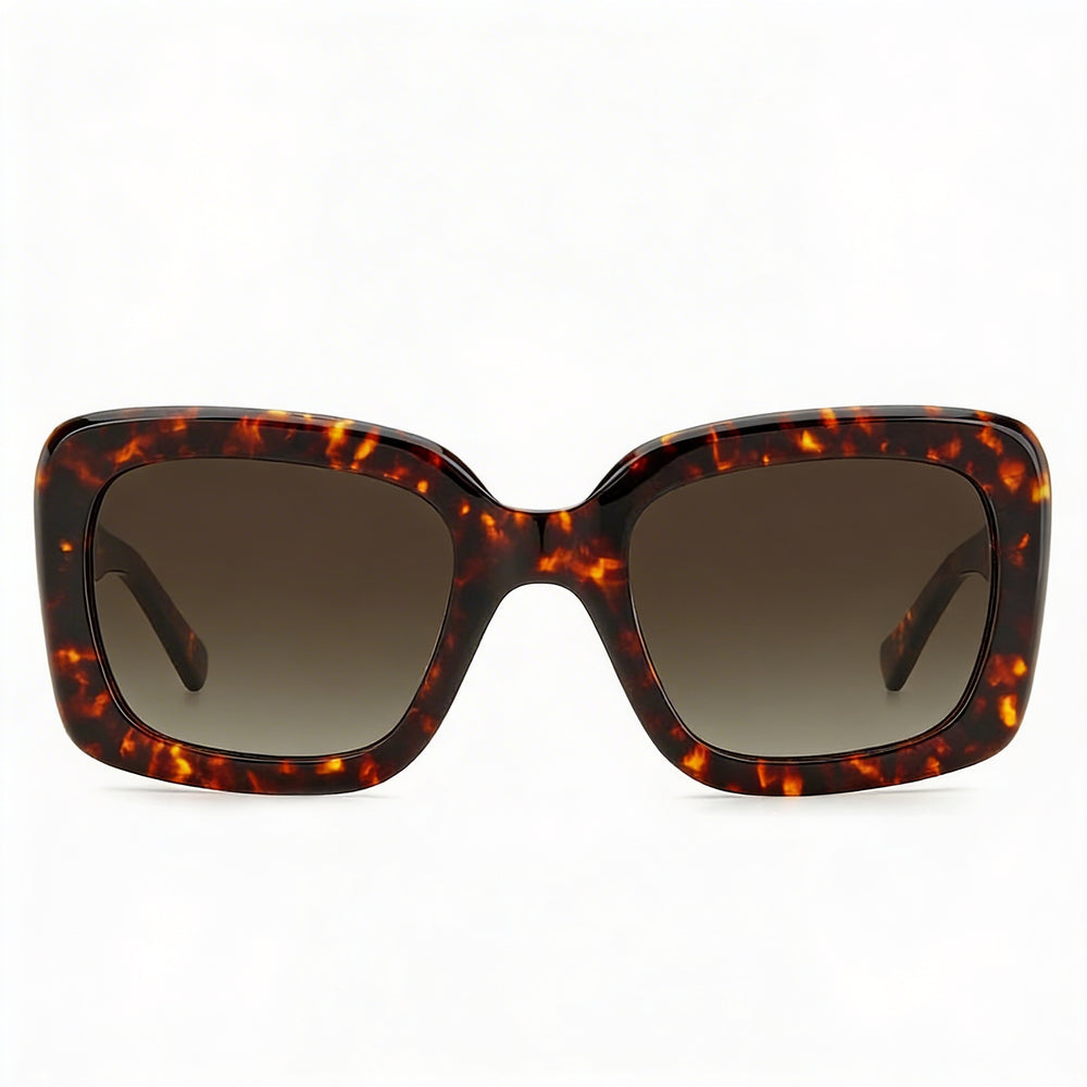 Gafas de Sol Clásicas de Acetato no Polarizadas Kate Spade New York para Mujer, Marrón Havanna con Degradado Sombreado, 52 mm