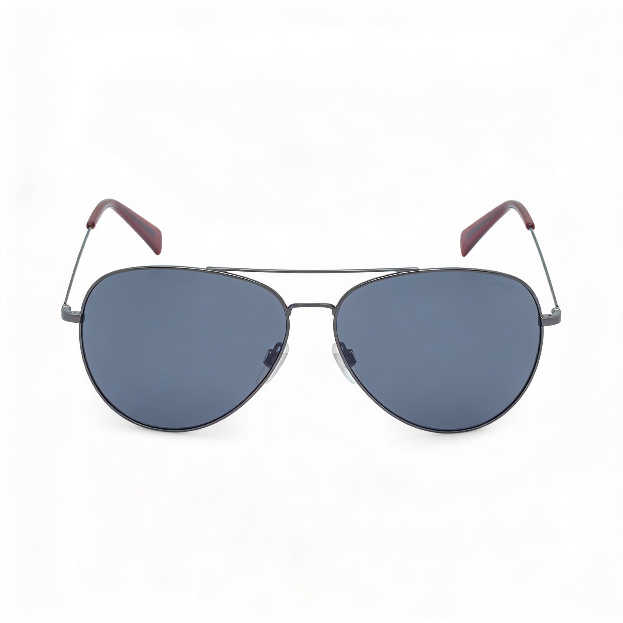 Gafas de sol Levi's Lv 1006/S unisex de piloto, montura metálica en rojo rutenio oscuro, lentes de policarbonato UV 400, 60 mm, Photo 2