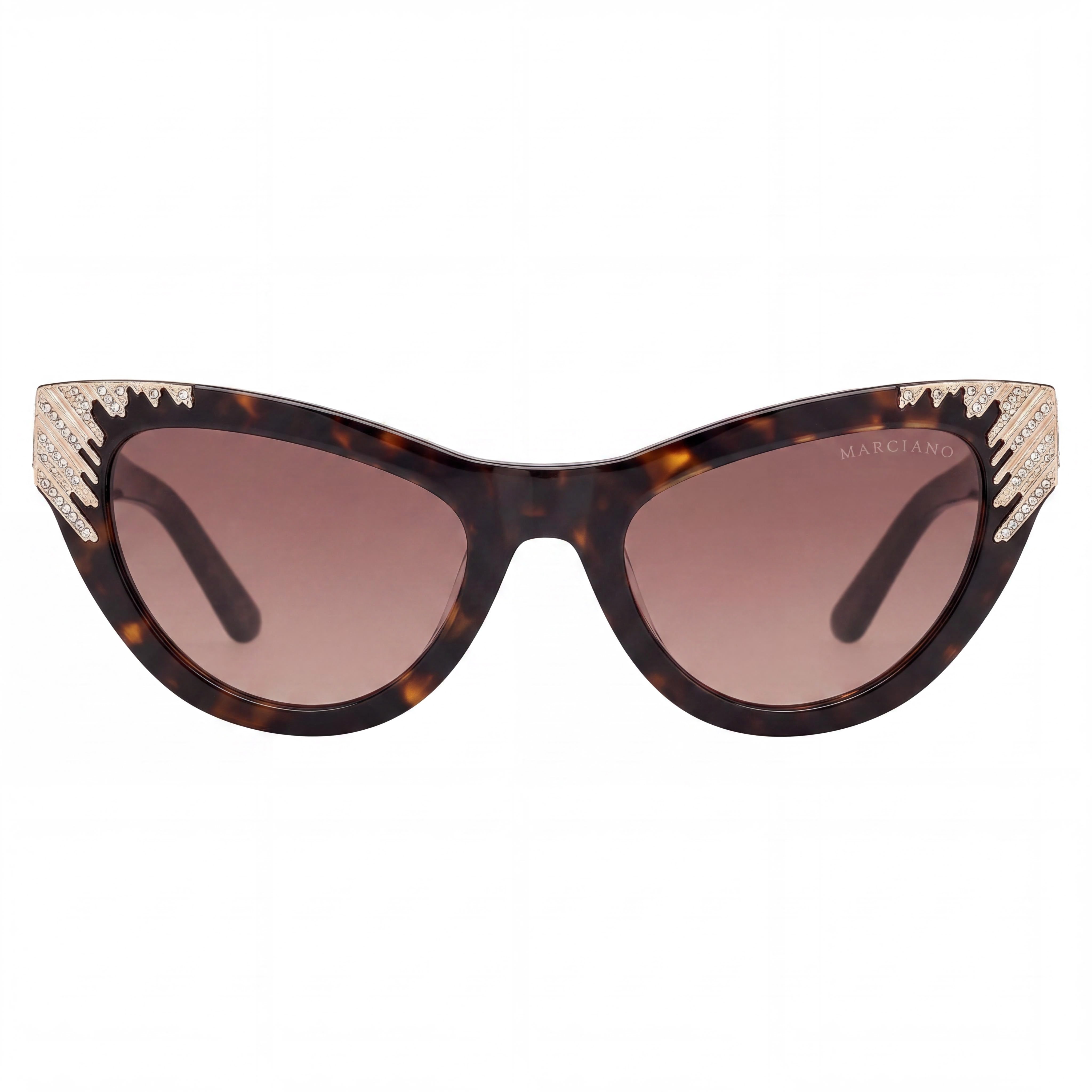 GUESS by Marciano Gm00025 Unisex Dark Havana Plastic Frame Brown Non-Polarized Lens Eyewear 53-21-140, Photo 2