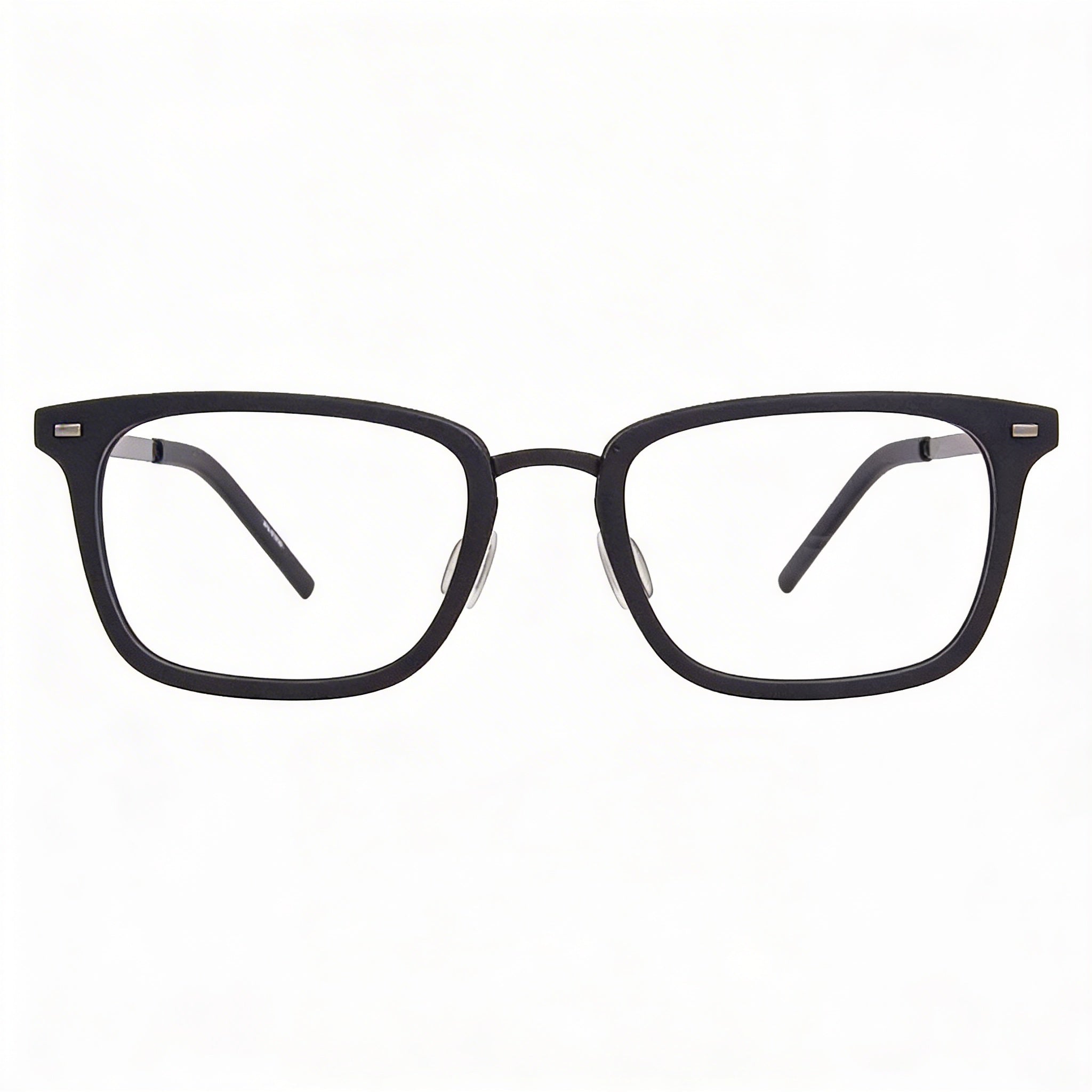 Flexon B2021 Unisex Black Metal Frame Eyeglasses with 54mm Lens Width, 20mm Bridge, 145mm Temple, Photo 2