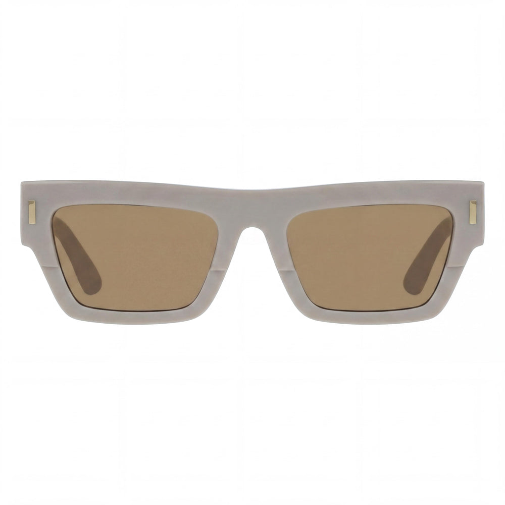 Calvin Klein Ck25510s Women's Beige Plastic Frame Solid Brown UV Protection Non-Polarized Sunglasses 52mm