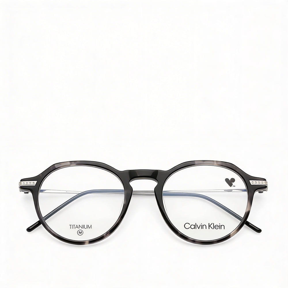 Gafas de sol unisex Calvin Klein Modern CK23532T con montura de acetato en gris habana, lentes gris habana no polarizadas, 48 ​​mm