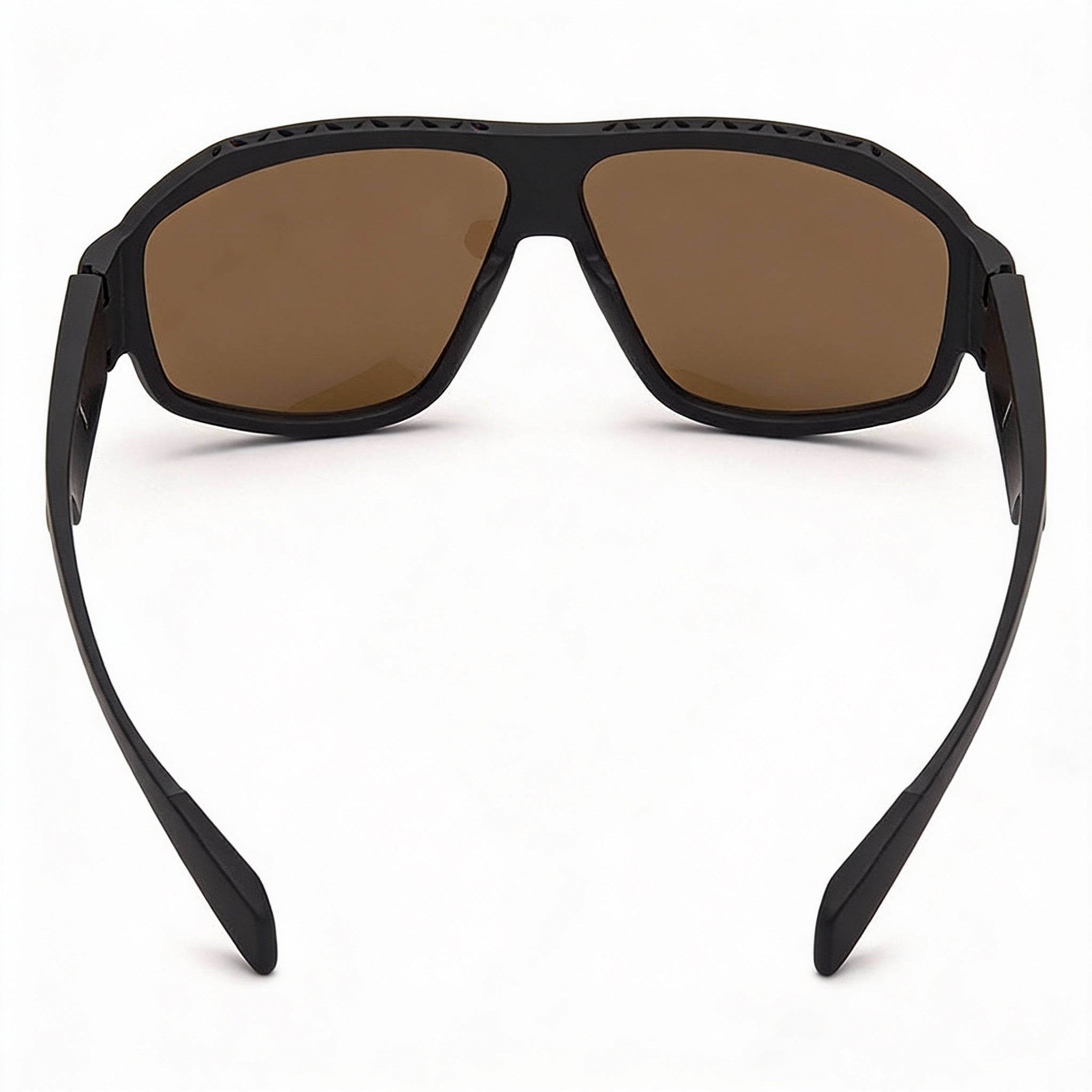 adidas Contemporary Unisex Matte Black Plastic Brown Polarized UV Protection Sporty Sunglasses 62mm, Photo 2