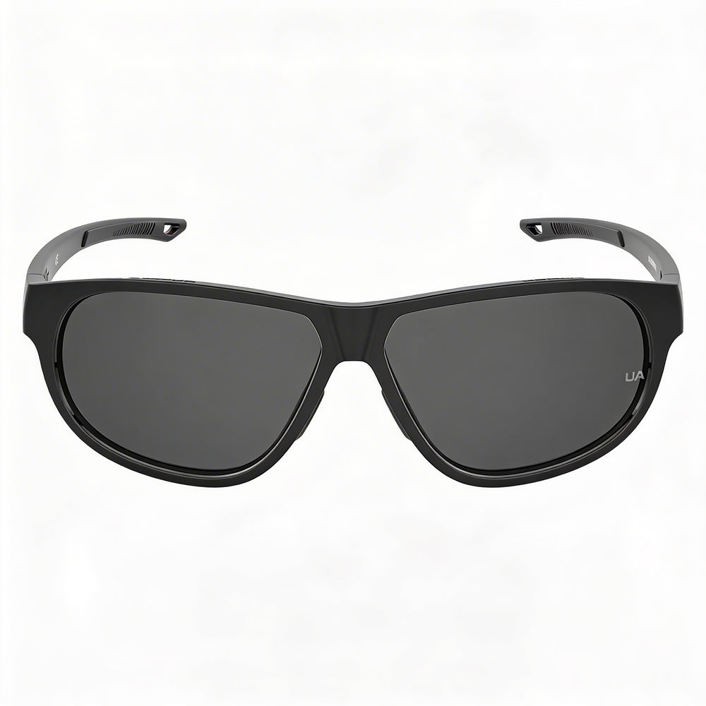 Gafas de sol Under Armour UA Intensity para mujer, montura negra, lentes negras, envolventes, de propionato, no polarizadas, UV, 59 mm