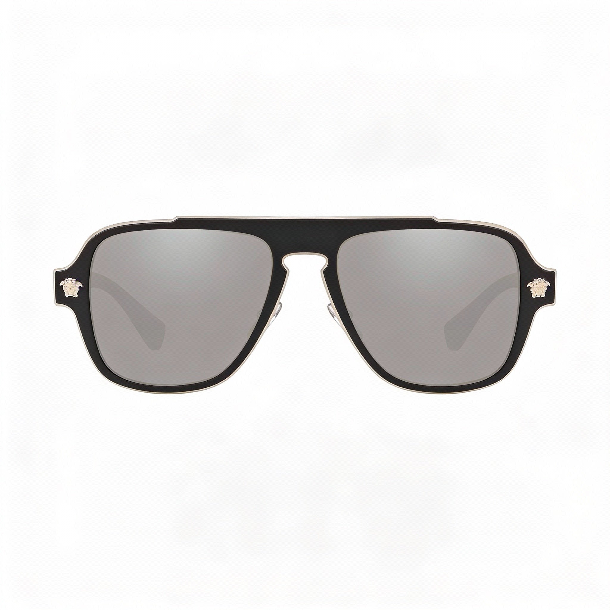 Versace VE2199 Unisex Black Dark Grey Composite Sunglasses Grey Polarized Gradient UV Lenses 56mm, Photo 2