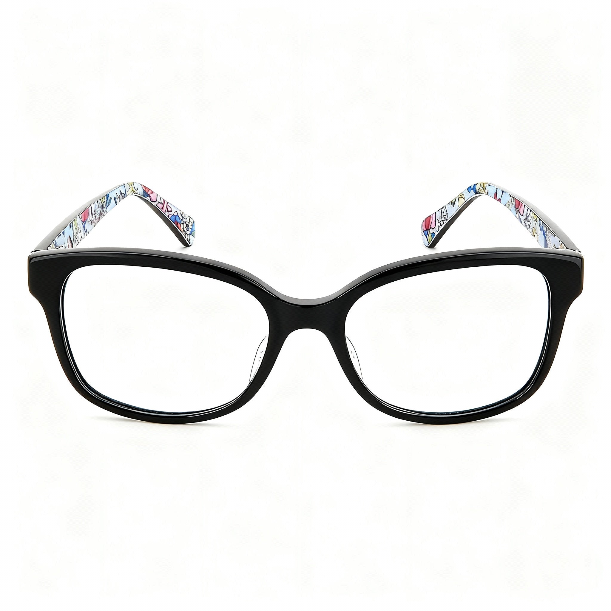 kate spade new york Casual Women's Black Acetate Full-Rim Eyeglasses with Non-Polarized Lenses 51mm
