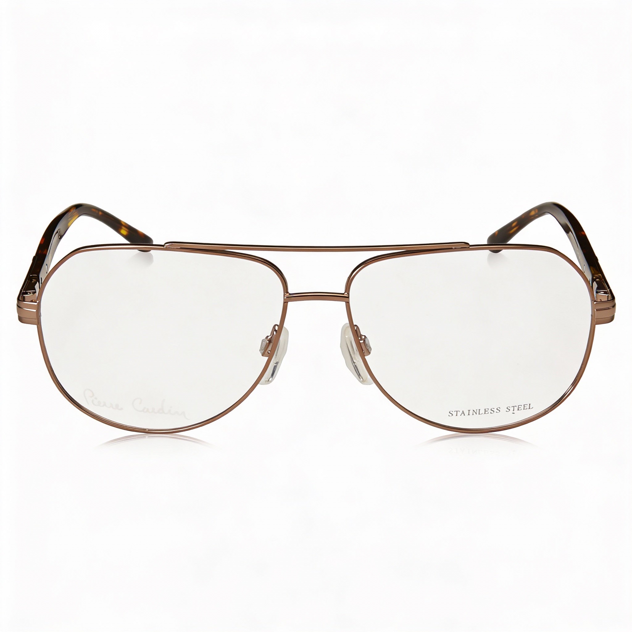 Gafas Pierre Cardin PC 6844 para hombre, de metal bronce y lentes transparentes, 7-1-4, Photo 2