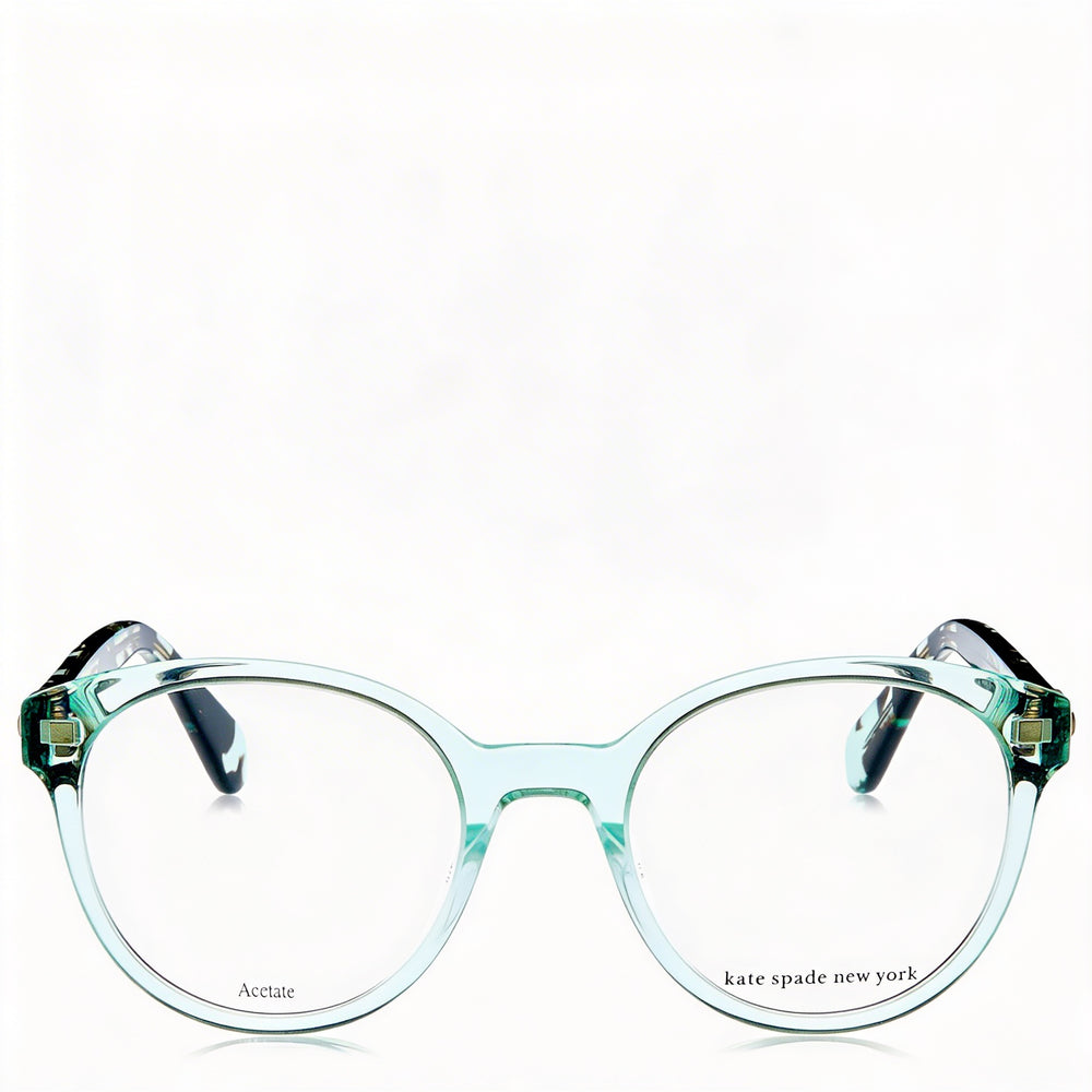 kate spade new york Gafas Unisex Modernas con Montura de Acetato, Cristales de Policarbonato en Teal, Tamaño 48-19-140mm