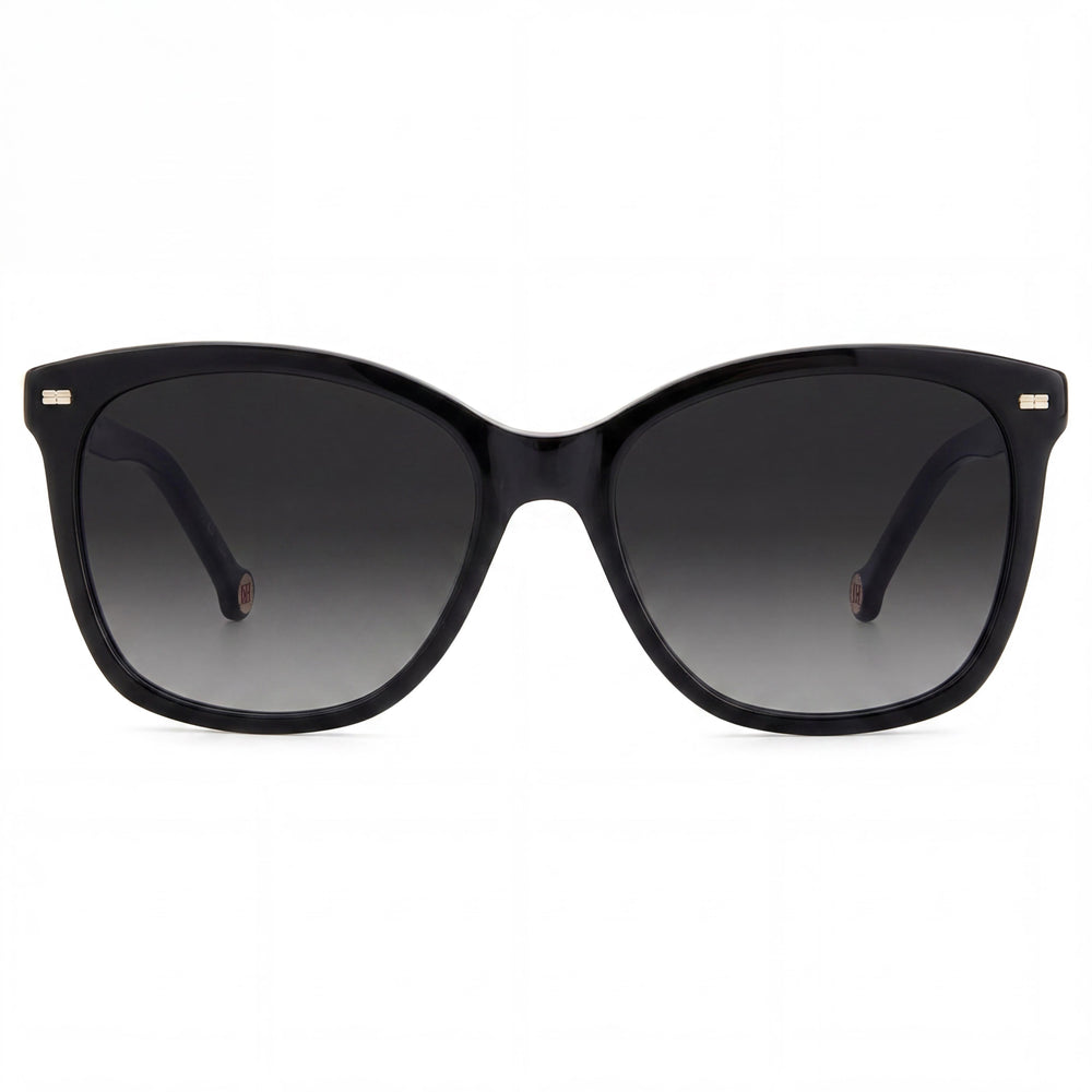 Carolina Herrera Her 0137/S Gafas de sol unisex de acetato blanco y negro, 54 mm de ancho de lente, protección UV