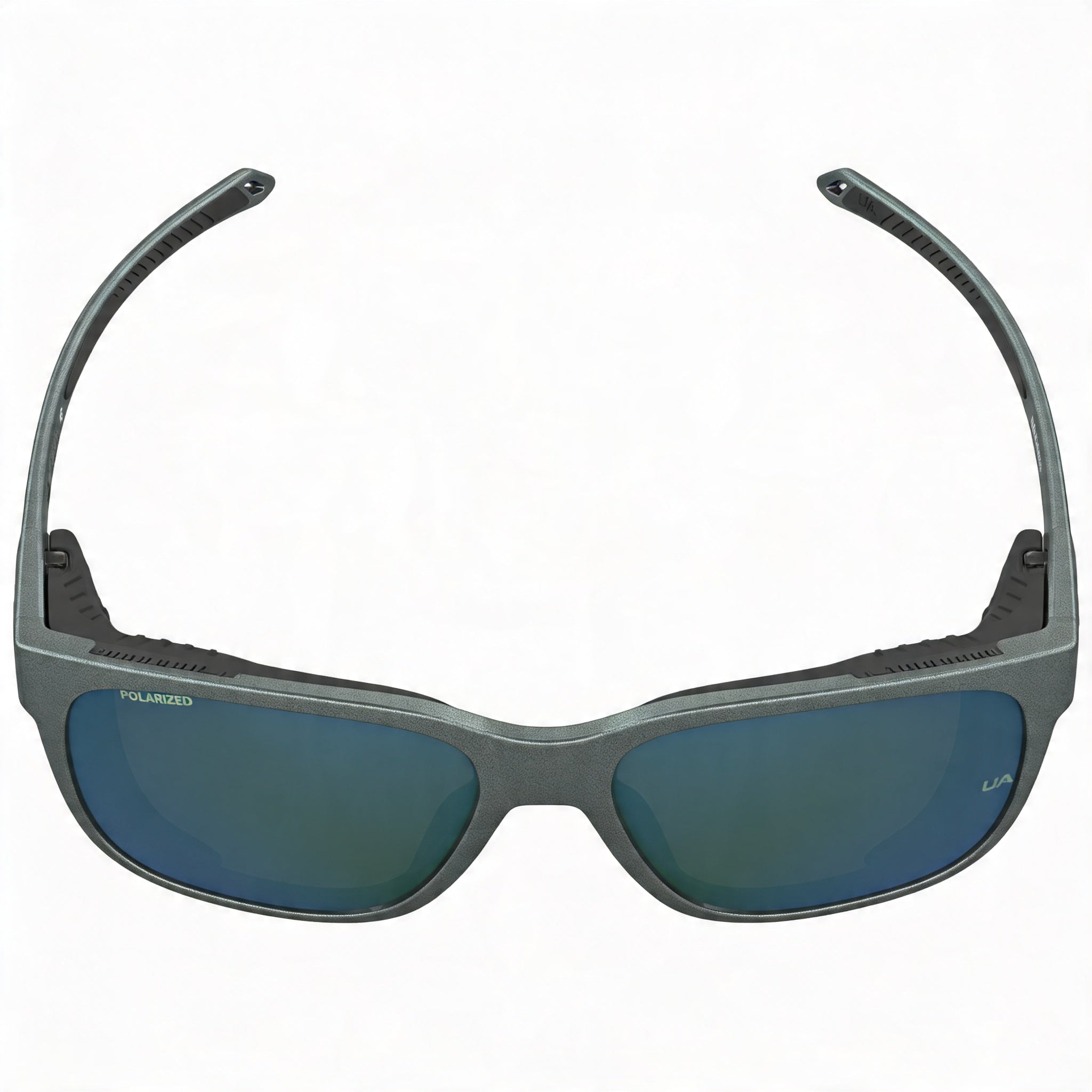 Under Armour Comtemporary Men's Polarized UV Protection Sunglasses, Metalized Grey Green, 58mm, Photo 2