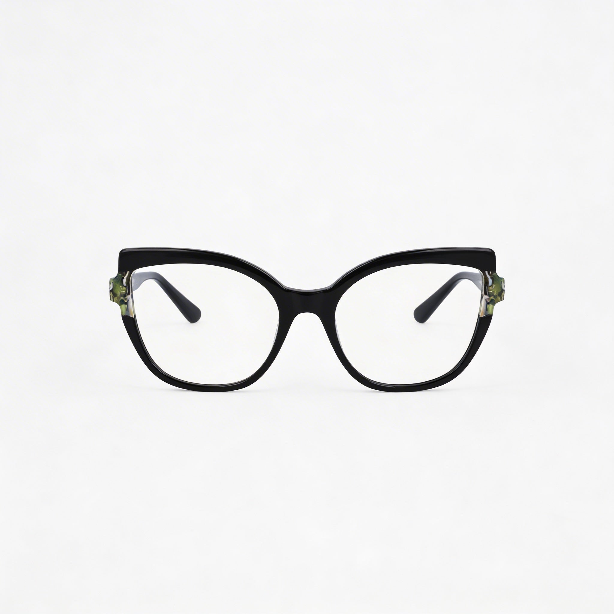 KARL LAGERFELD Casual Women's Black Marble Acetate Optical Frames, 54mm Lens, 19mm Bridge, 140mm Temple, Photo 2