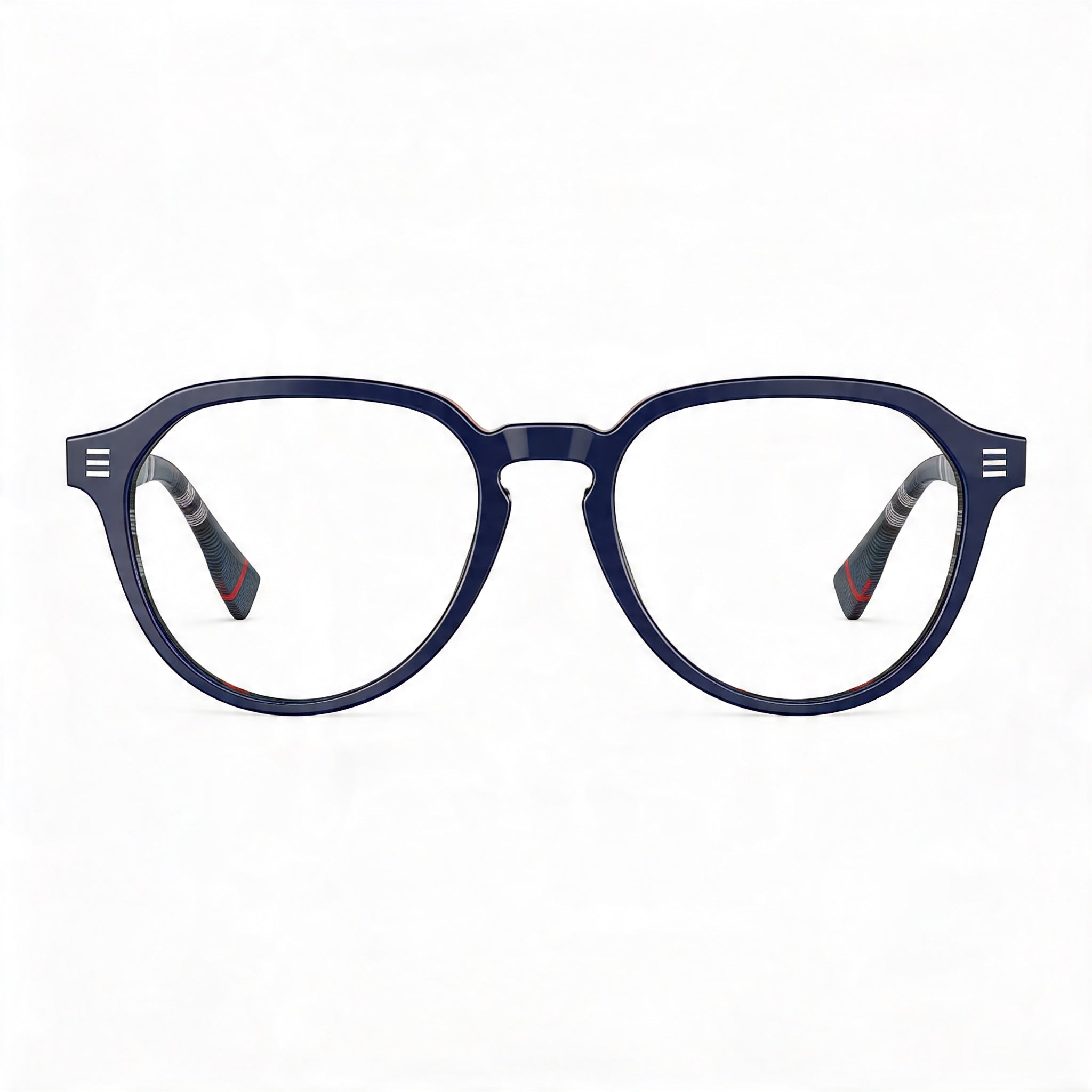 BURBERRY Be 2368 Men's Blue Navy Check Plastic Frame Eyeglasses 54mm, Photo 1