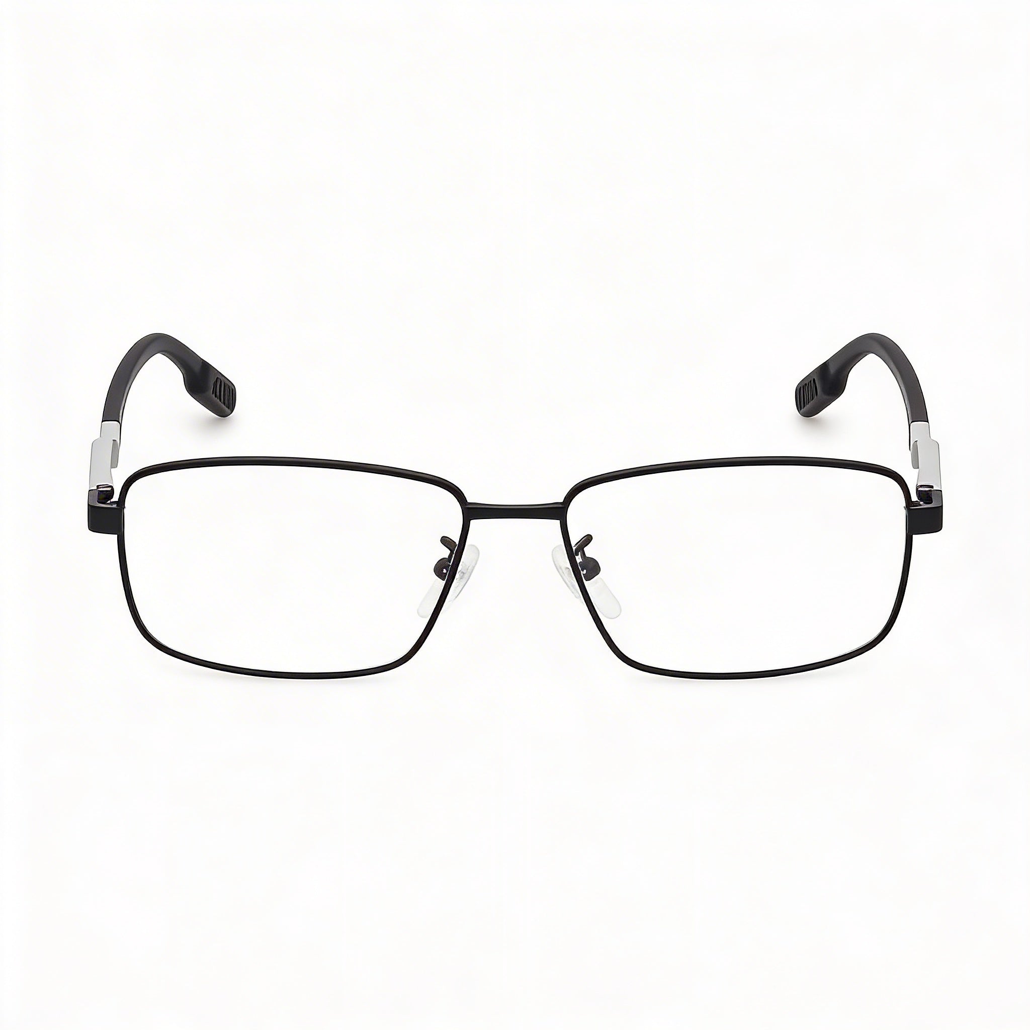 Adidas Casual Unisex Metal Matte Black Transparent Eyeglasses 55-15-145, Photo 2