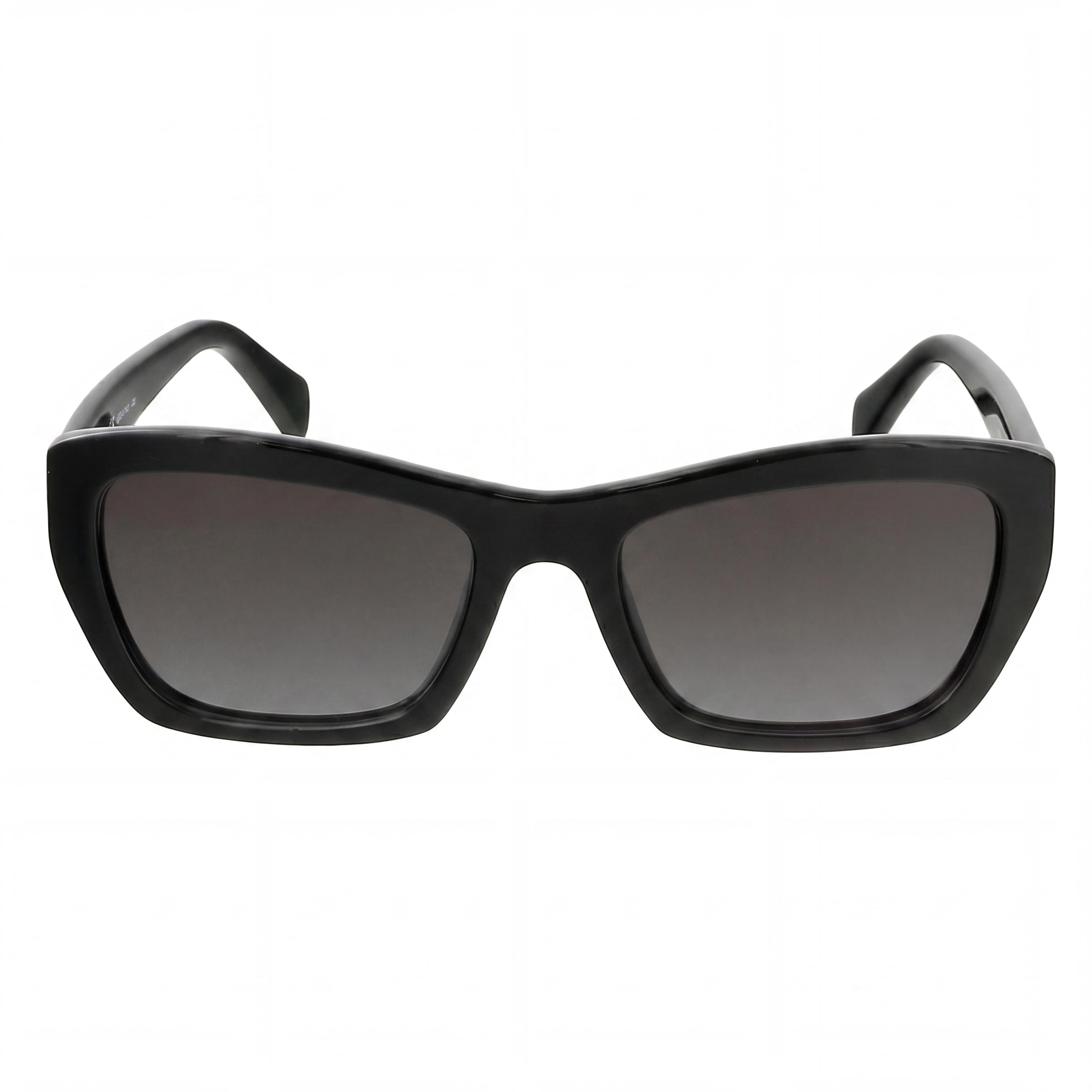 Salvatore Ferragamo SF958S Unisex Gafas de sol rectangulares de plástico negro con lentes grises y protección UV del 100% 55mm, Photo 2