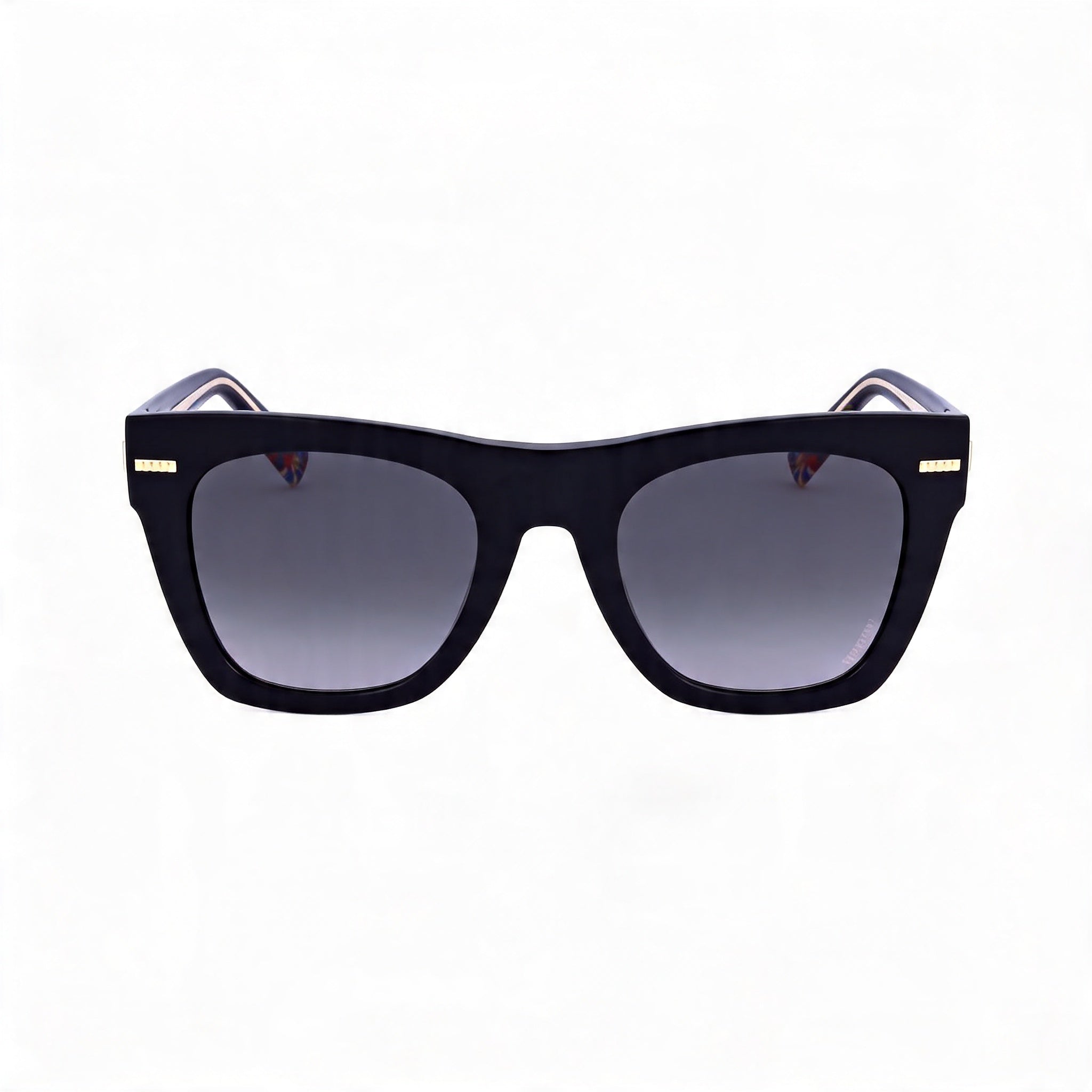 M Missoni MIS 0069/S Women's Black Acetate Square Frame Dark Grey Shaded Polycarbonate UV Protected Sunglasses 51mm, Photo 2