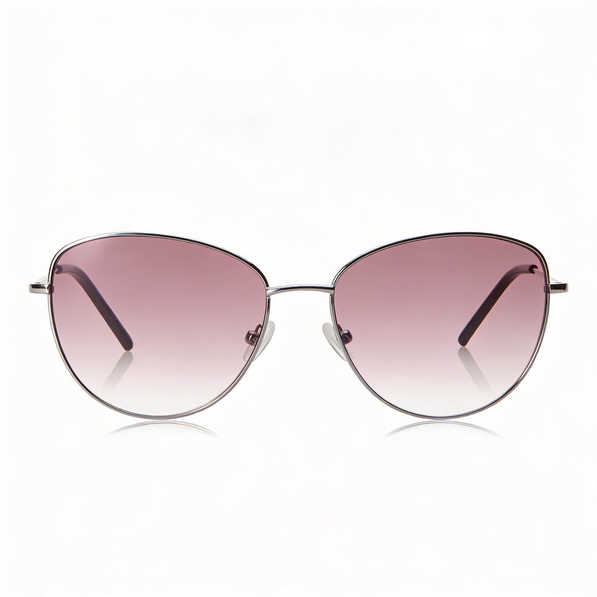 DKNY Women's Plum Metal Frame Sunglasses with Purple Gradient Lenses, 100% UV Protection, 56mm Lens Width, Photo 2