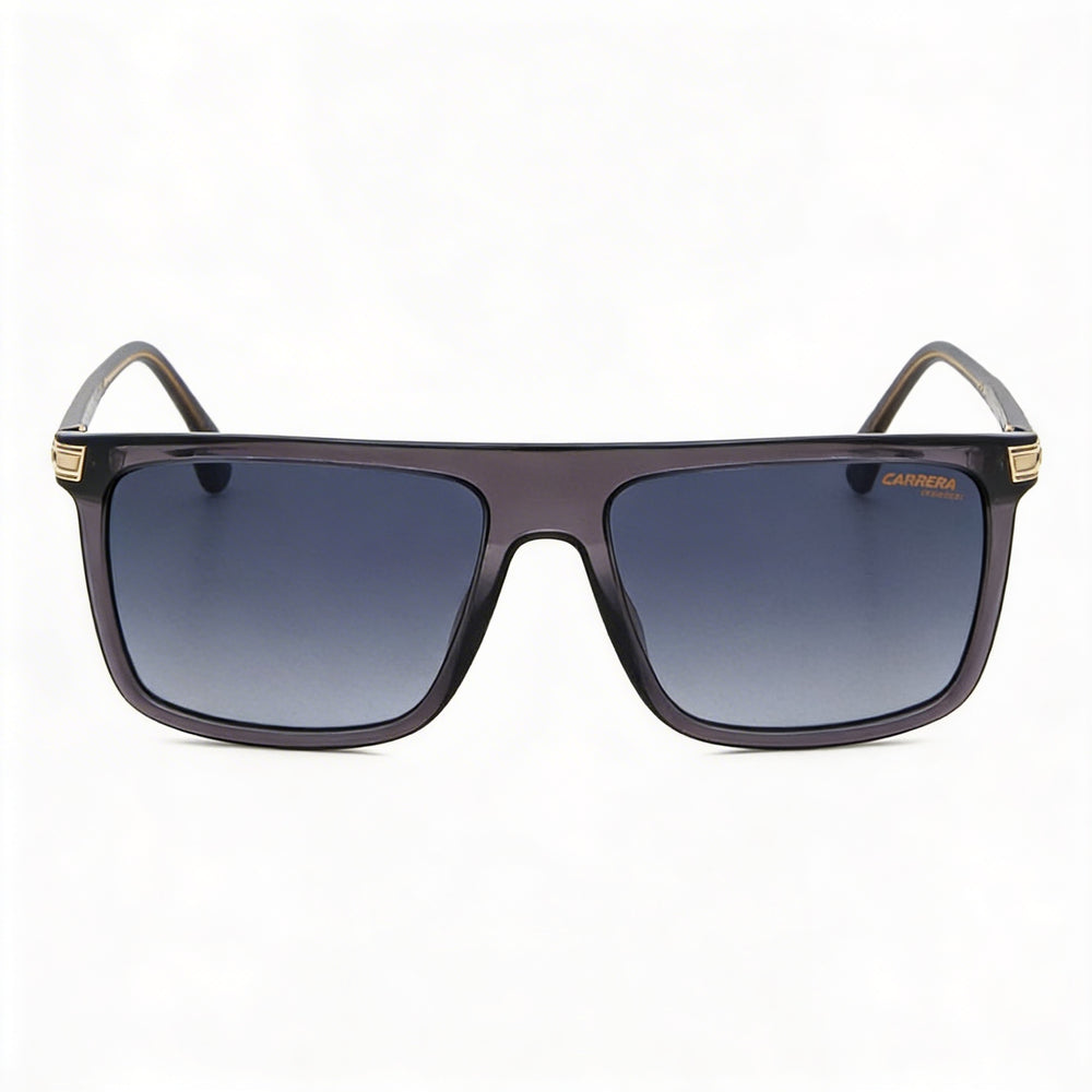 Carrera Contemporary Unisex Transparent Grey Plastic Frame Gradient Grey Non-Polarized UV Protection Prescription-Ready 58mm