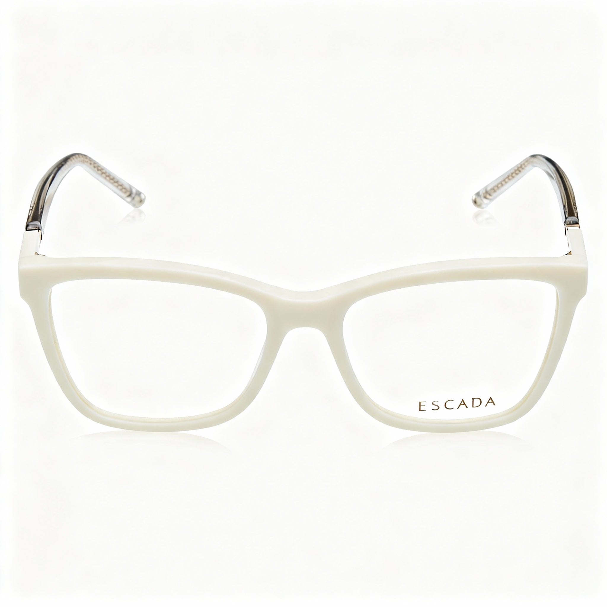 Escada Classic Women's Eyeglasses with Ivory Acetate Frame, 54mm Lens, 17mm Bridge, 140mm Temple