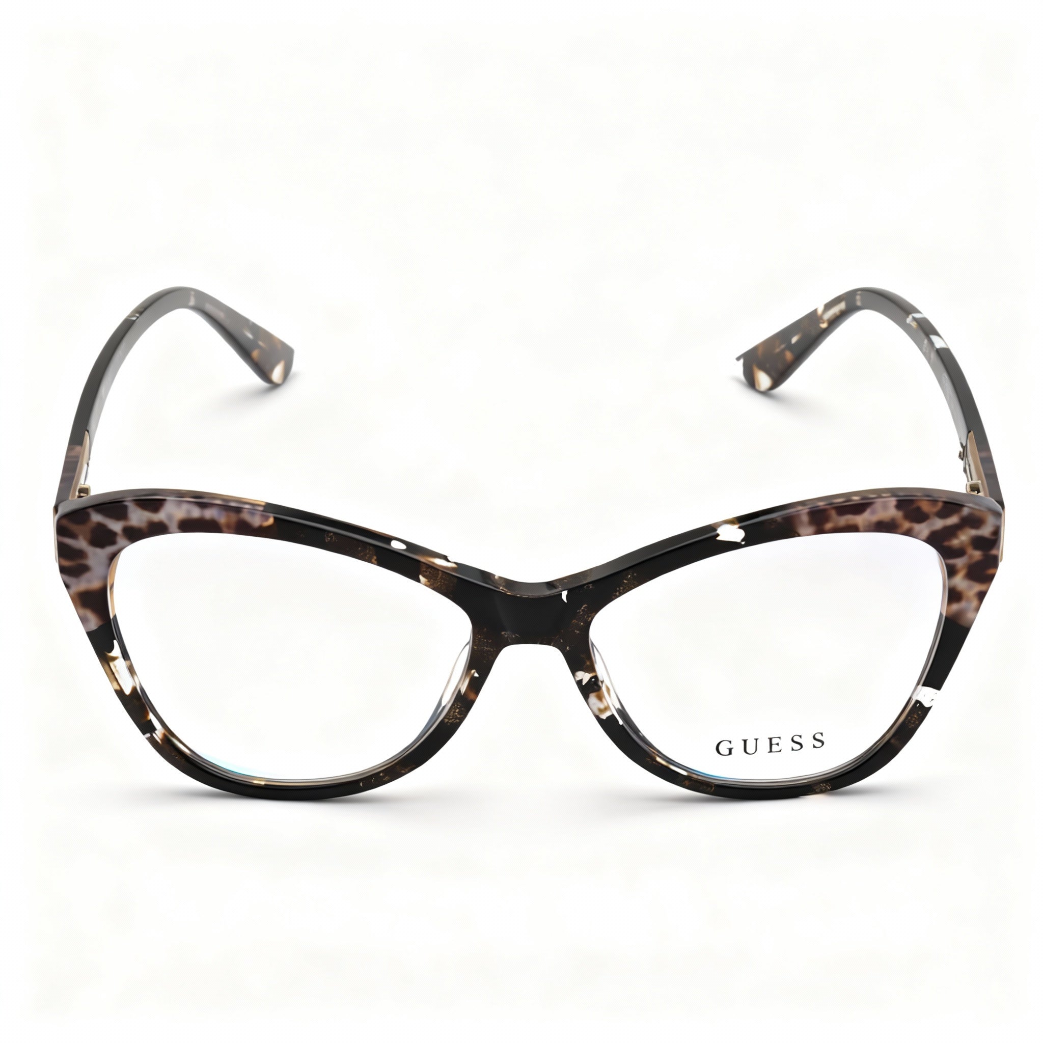 GUESS GU2818 Women's Dark Brown Acetate Designer Eyeglasses Frame (Lens 56mm, Bridge 16mm, Temple 140mm)