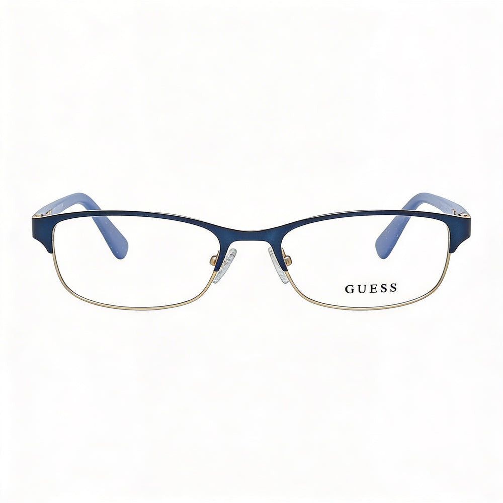 GUESS Gu2614 Unisex Polarized Clear Polycarbonate Lens Matte Blue Metal Frame Sunglasses Lens Width 52mm