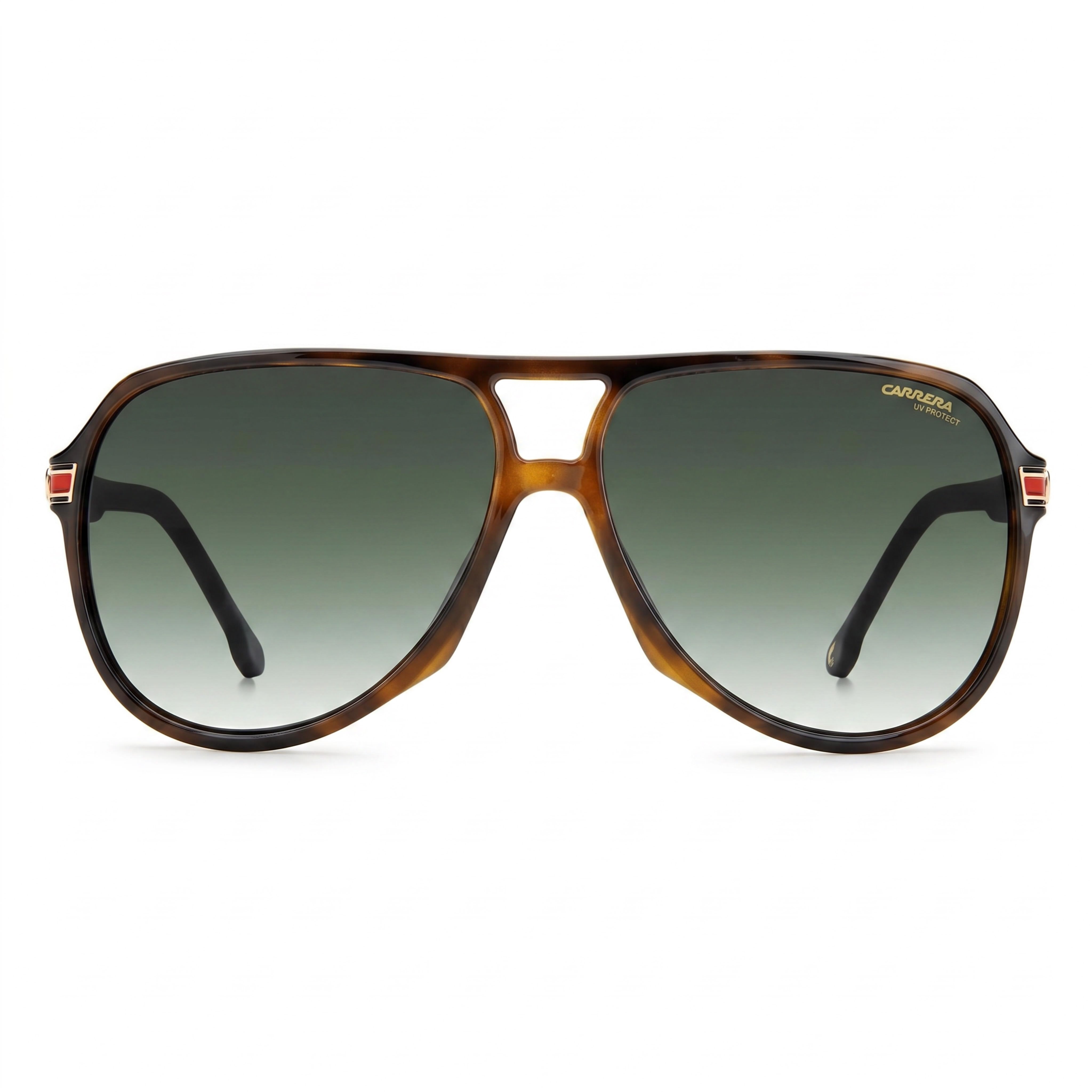 Carrera 1045/S Unisex Polyamide Pilot UV Protection Non-Polarized Sunglasses Havana Green Gradient 61mm, Photo 2