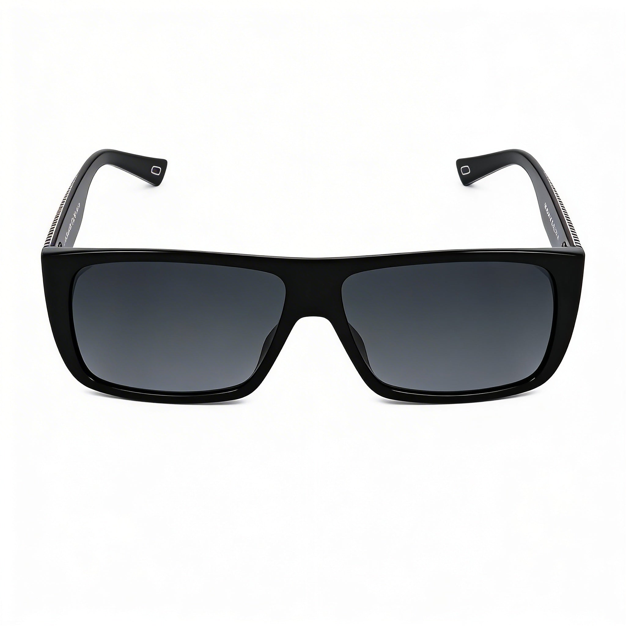 Marc Jacobs Marc096/S Women's Black Plastic Square Non-Polarized Sunglasses Dark Gray Gradient UV 400 Lenses 57mm, Photo 2