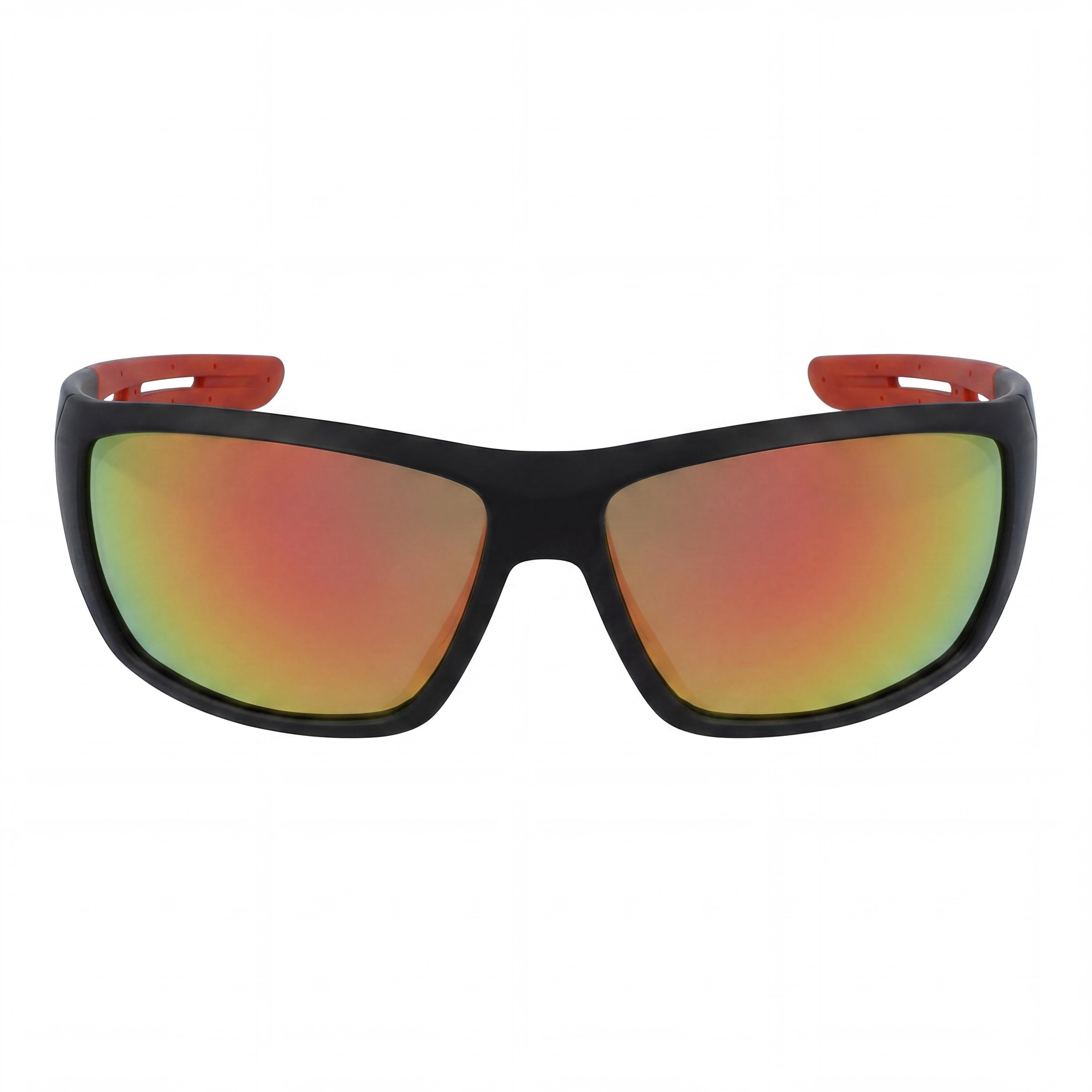 Columbia Utilizer Men's Polarized UV Protection Wrap Around Sunglasses Matte Black Orange 62mm, Photo 2