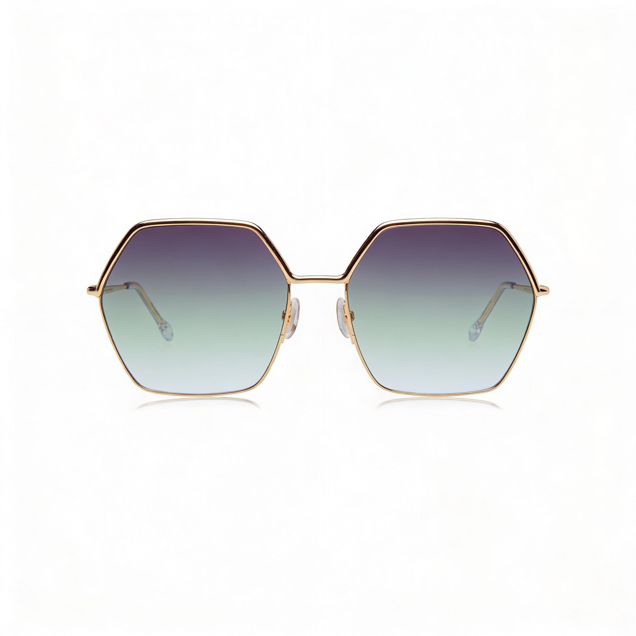 Gafas de sol Isabel Marant Thin Metal Edgy para mujer, de acero inoxidable, color oro rosa y gris, con protección UV, 59 mm, Photo 2