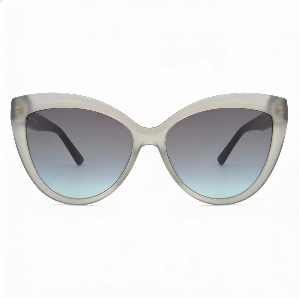 Jimmy Choo Sinnie/G/S Women's Cat Eye Sunglasses with Green Gray Acetate Frame and Gray-Green Gradient Lenses 57mm