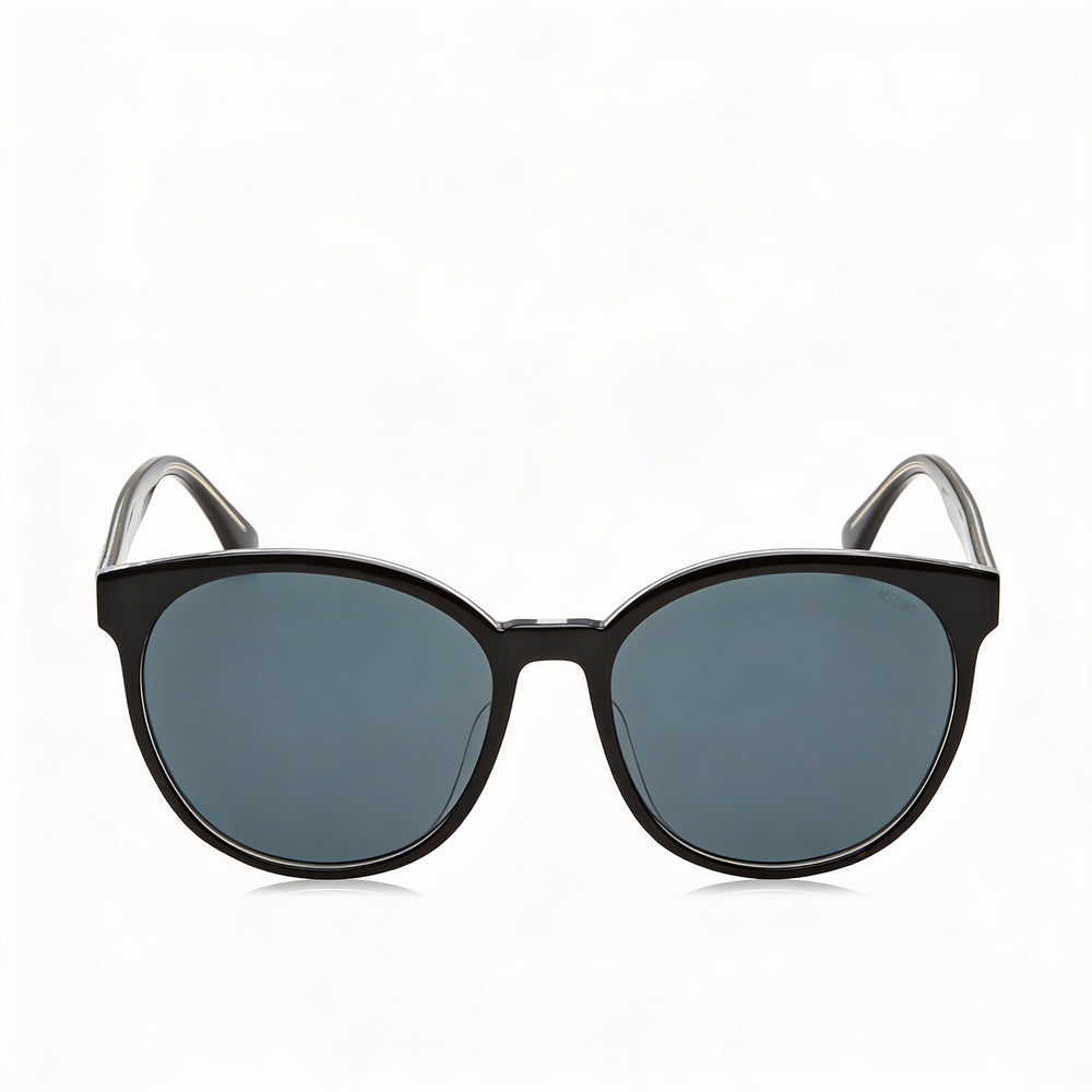 Gafas de sol Moschino informales para mujer con montura de acetato negro y cristales, lentes grises, protección UV, 58 mm