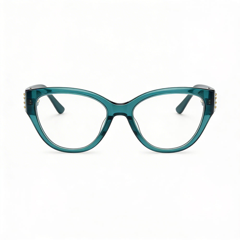 GUESS by Marciano Gm50018 Women's Dark Green Plastic Eyewear, Lens Width 54mm, Bridge 17mm, Temple 140mm