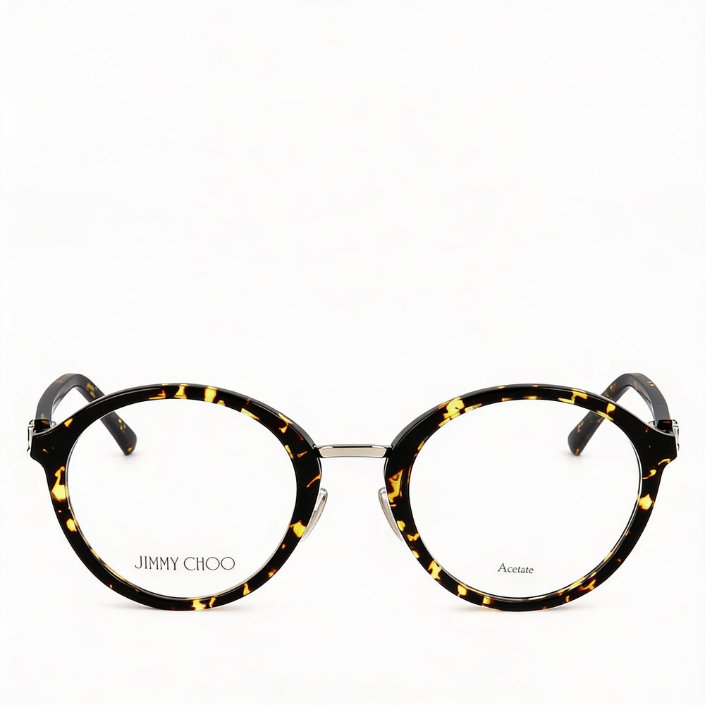 Gafas de sol modernas JIMMY CHOO para mujer con montura de acetato color Habana y lentes de policarbonato no polarizado de 49 mm
