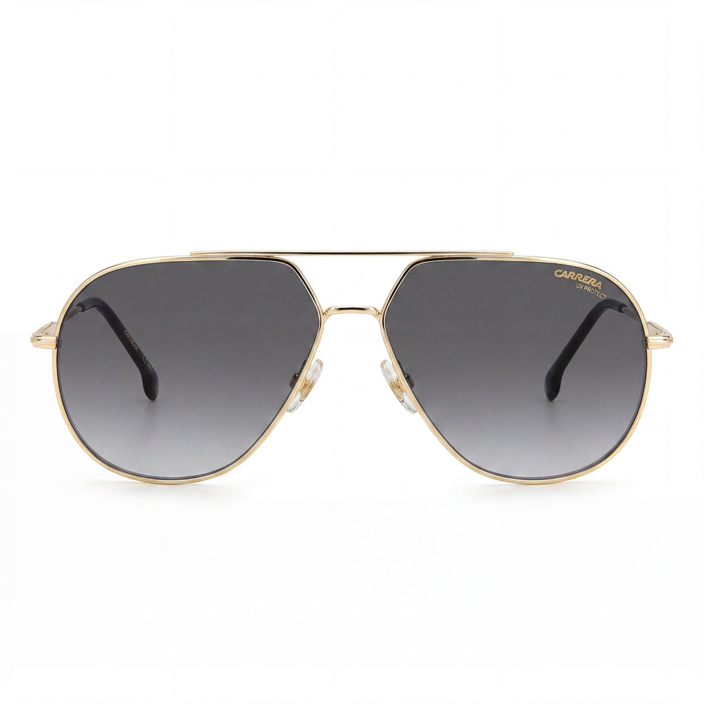 Gafas de sol unisex Carrera 274/S Pilot con montura de acero inoxidable dorada y lentes de policarbonato de 61 mm con protección UV