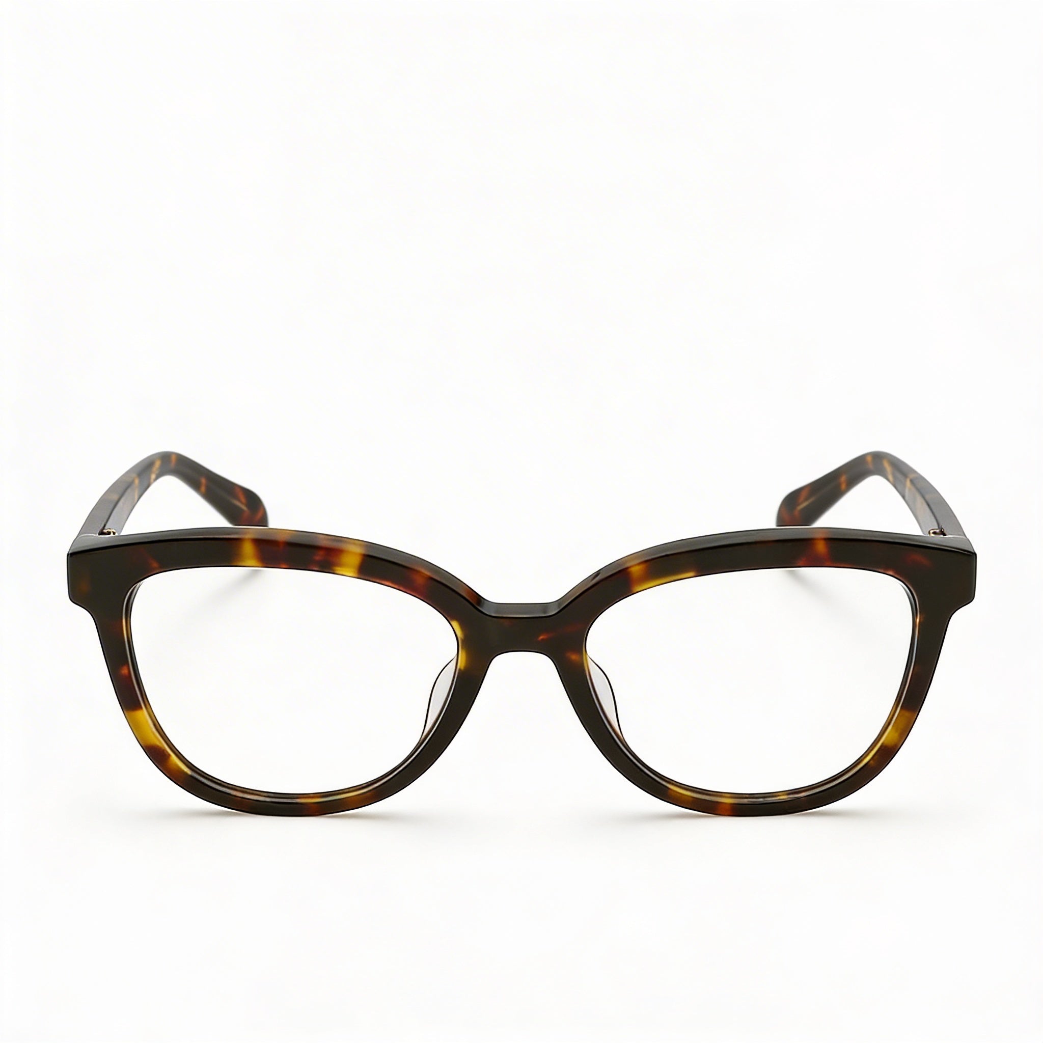 Tous Square Women's Red Havana Acetate Prescription Ready Eyeglasses with Clear Demo Lenses 53mm, Photo 2