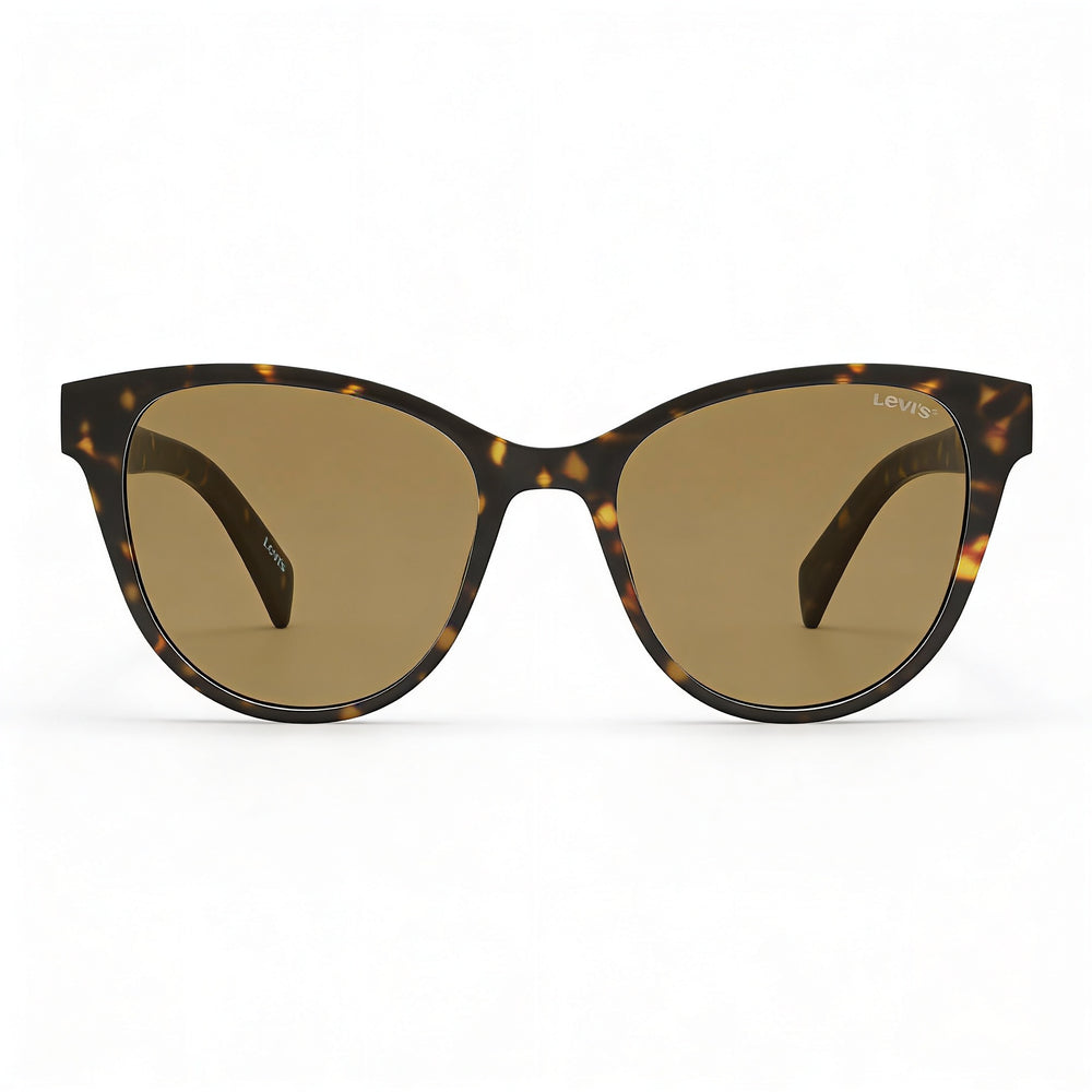 Gafas de sol Levi's Lv 1014/S para mujer, estilo ojo de gato, estilo Havana, con montura de plástico y protección UV, 54 mm