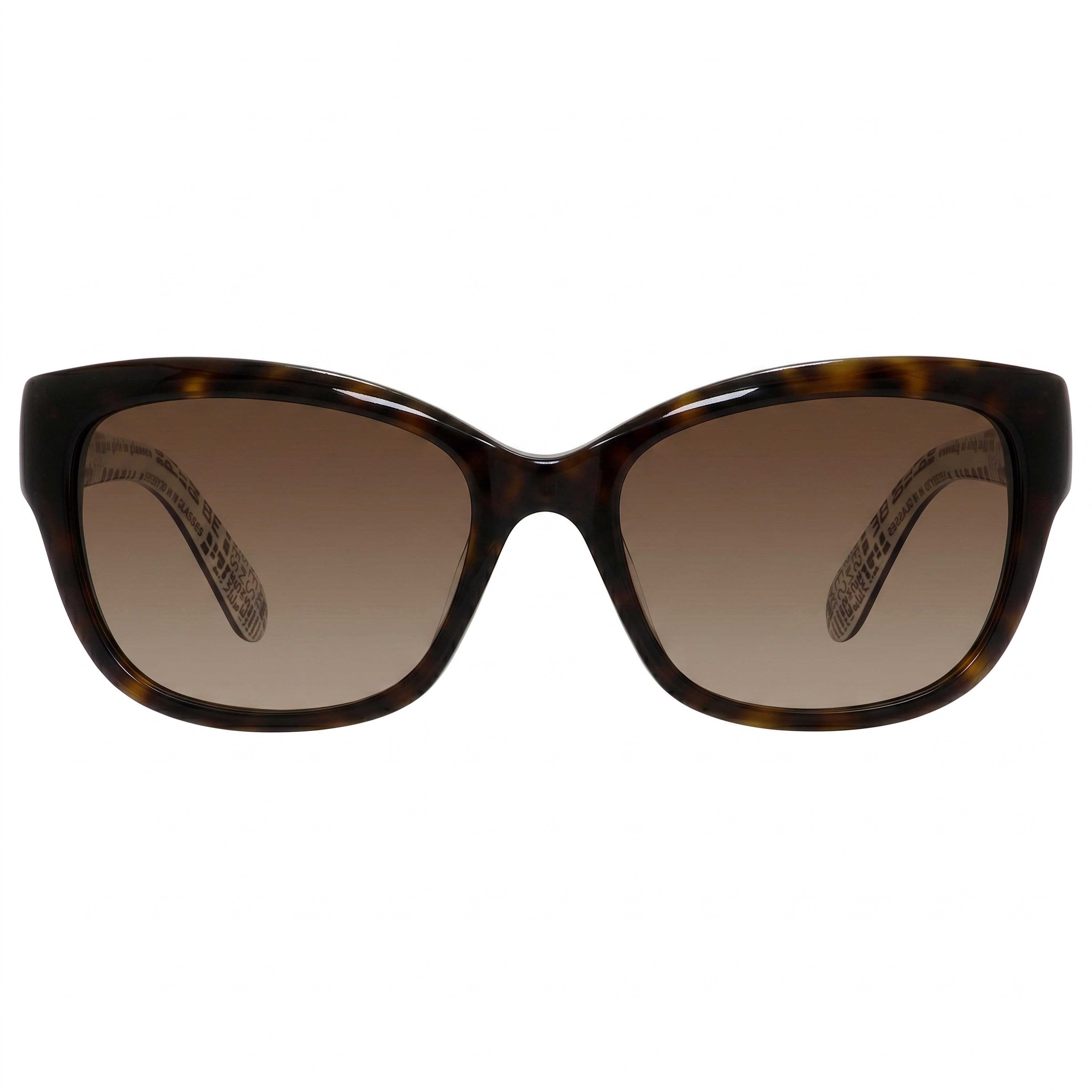 kate spade new york Gafas de sol rectangulares de plástico para mujer Johanna/S sin polarizar, color marrón Habana oscuro, sombreadas de 53 mm, Photo 2