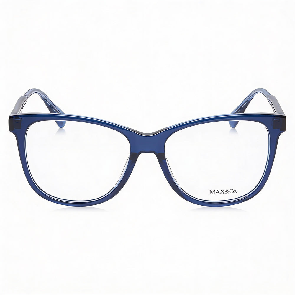 Gafas Max & Co. modernas para mujer, montura de plástico multicolor con lentes de plástico transparentes, tamaño 54-16-140mm
