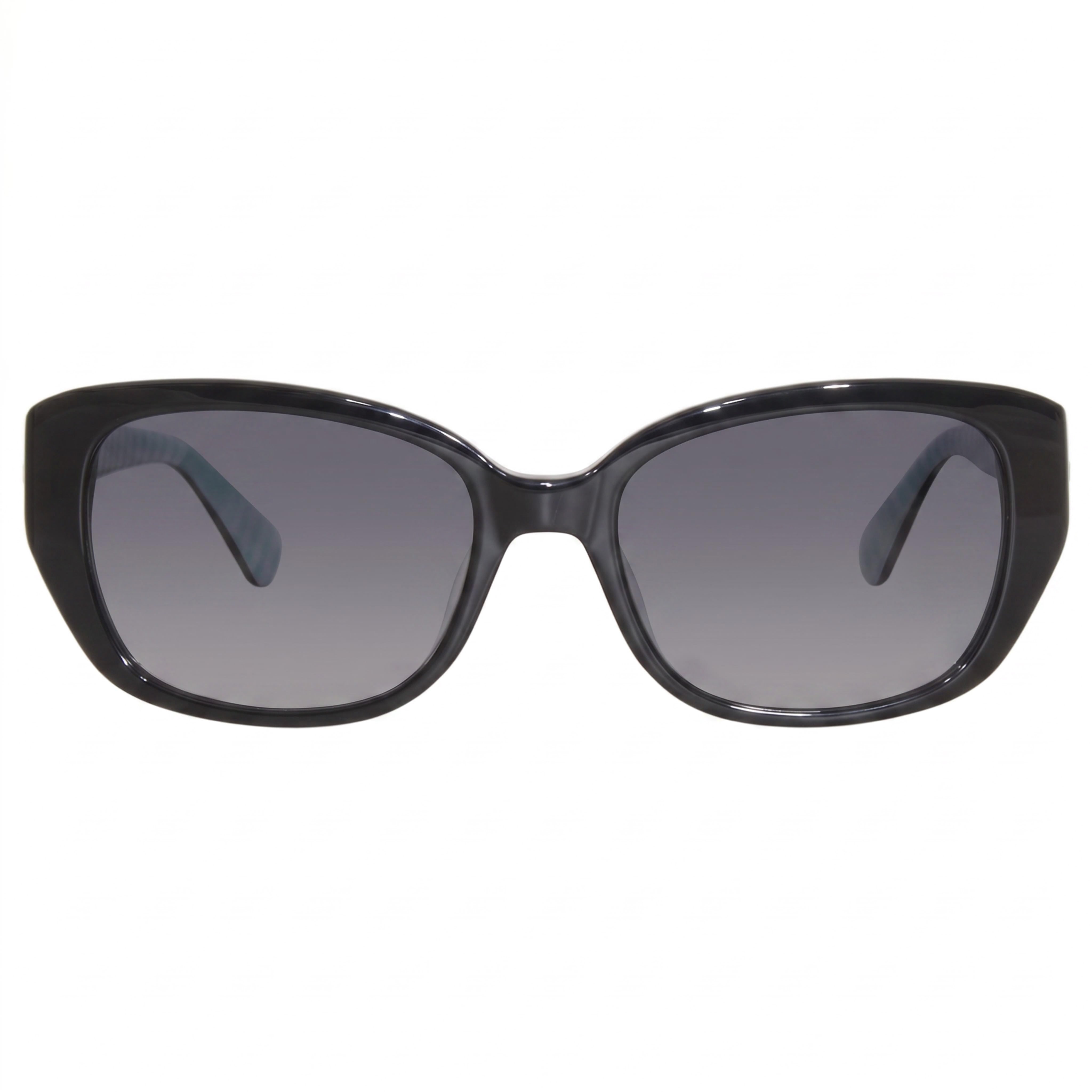 kate spade new york Kenzie/G/S Gafas de sol rectangulares multicolores gris oscuro sombreado con protección UV y aptas para lentes graduadas de 53 mm para mujer, Photo 2